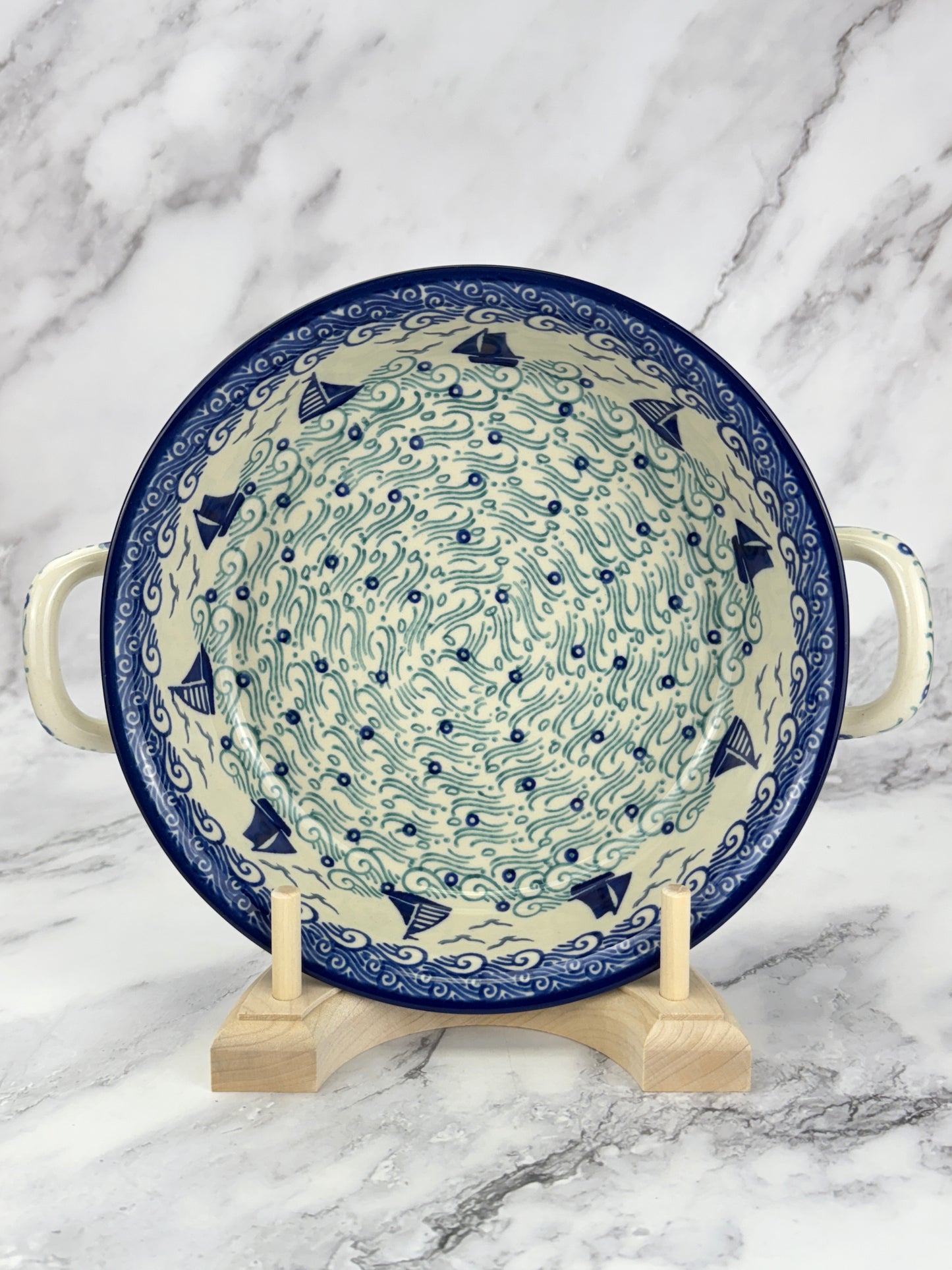 8" Round Baker With Handles - Shape 419 - Pattern 2988