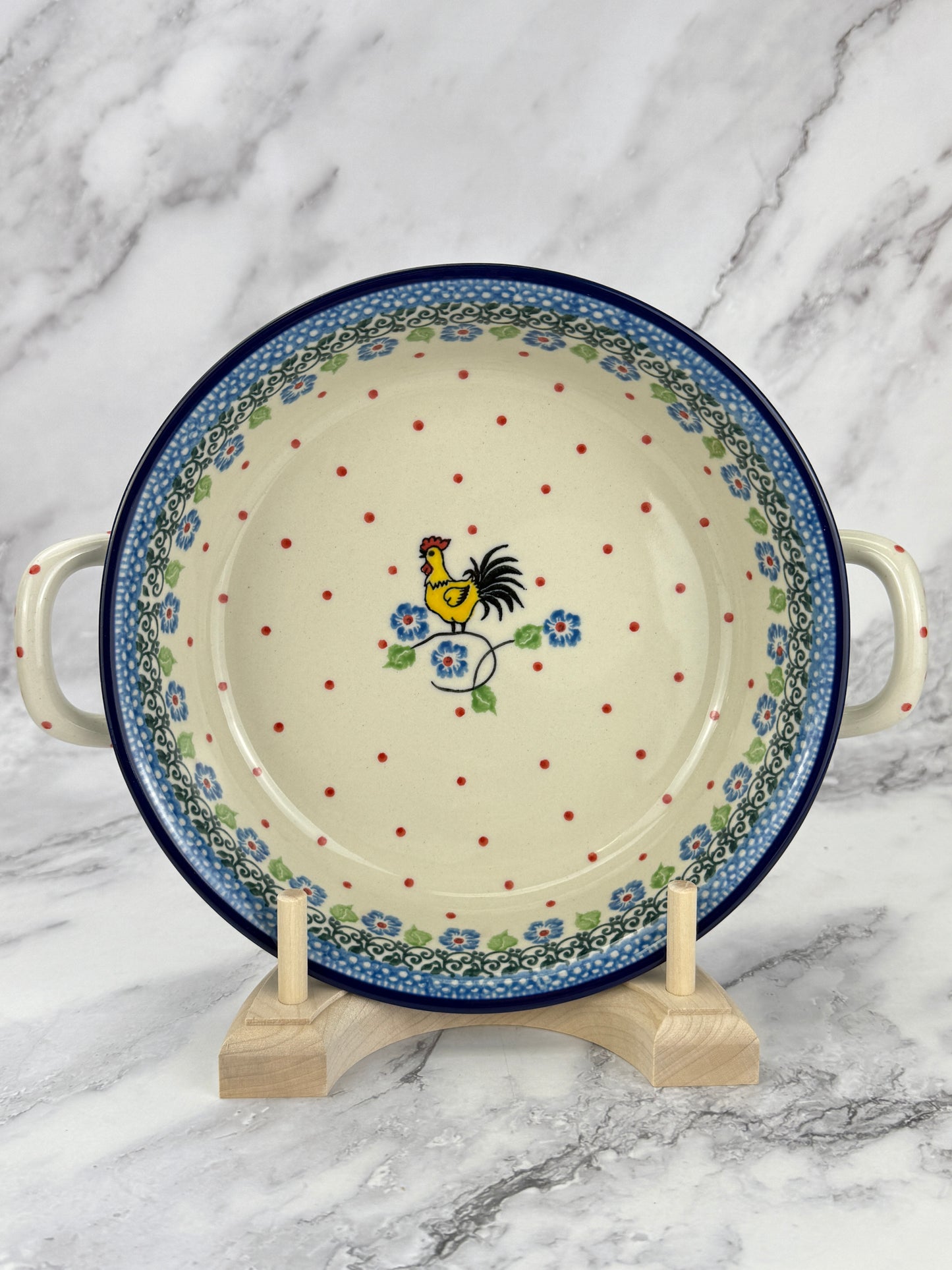 8" Round Baker With Handles - Shape 419 - Pattern 2739