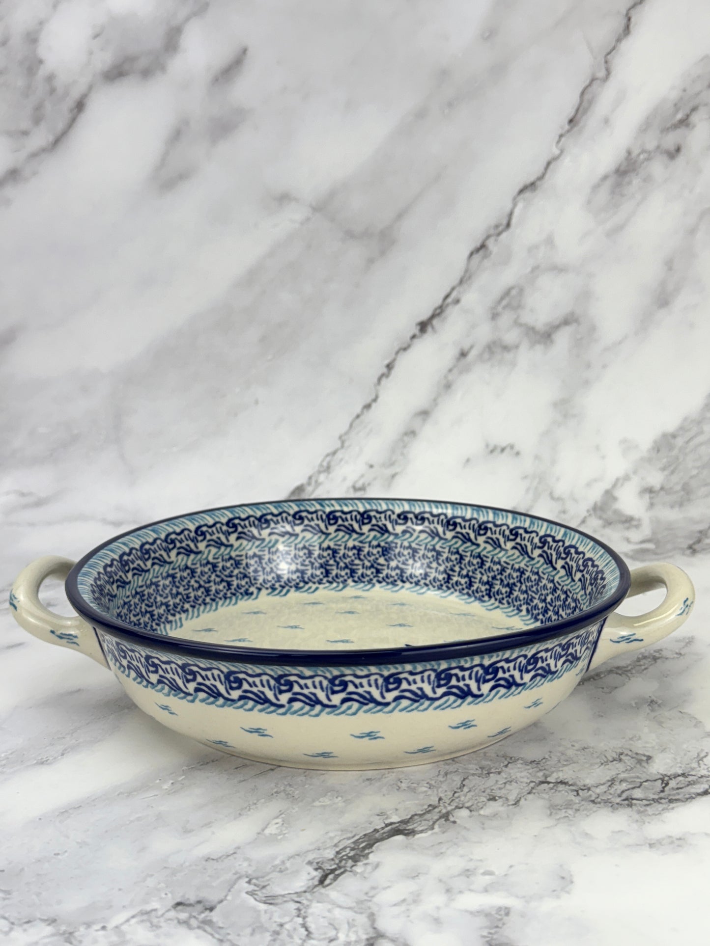 8" Round Baker With Handles - Shape 419 - Pattern 2931