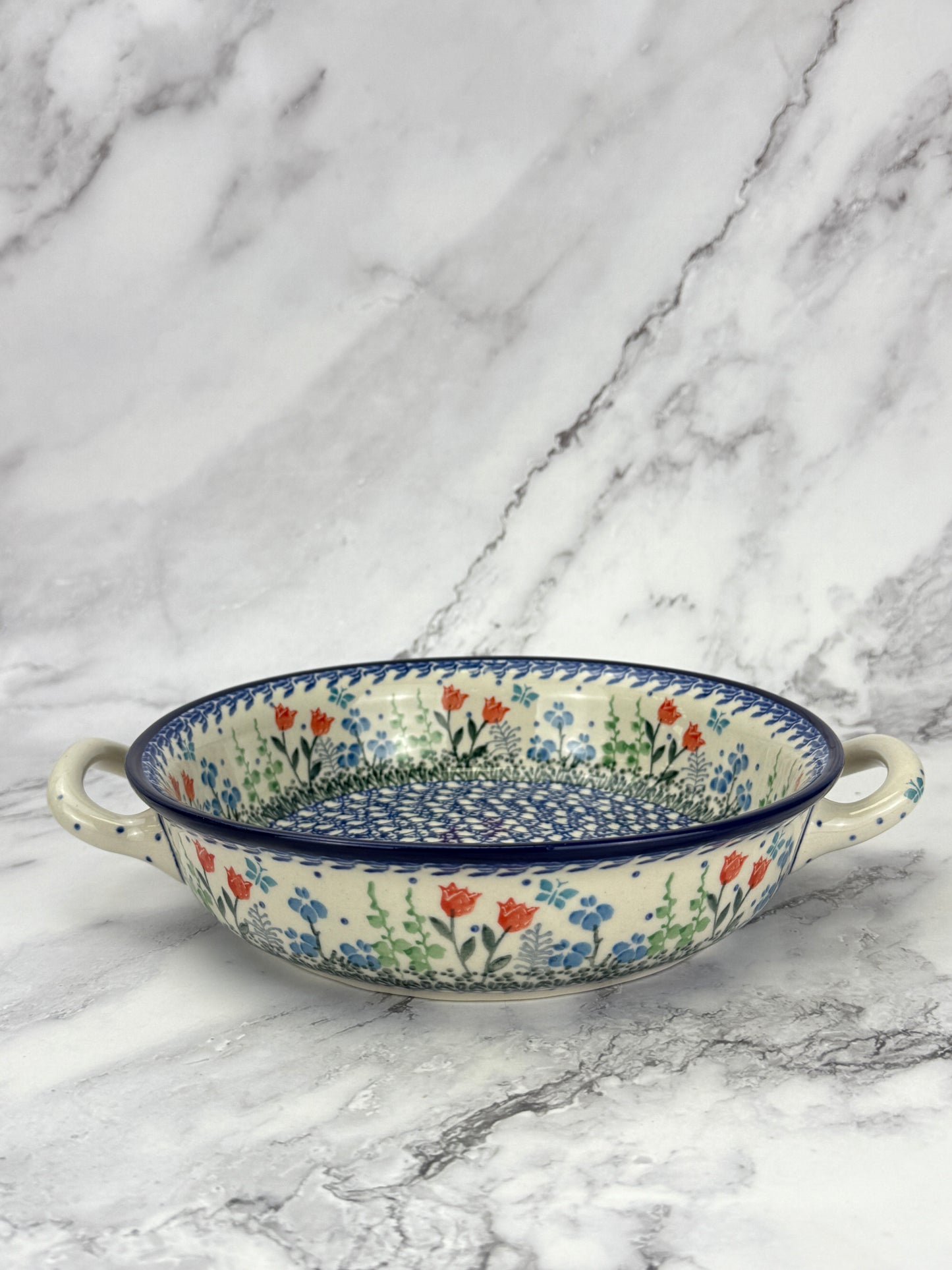 8" Round Baker With Handles - Shape 419 - Pattern 2903