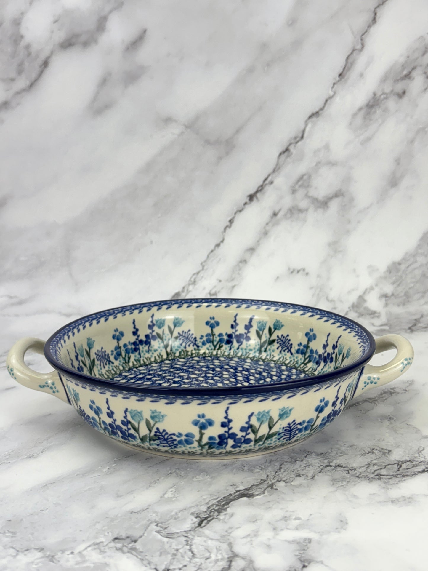 8" Round Baker With Handles - Shape 419 - Pattern 2898