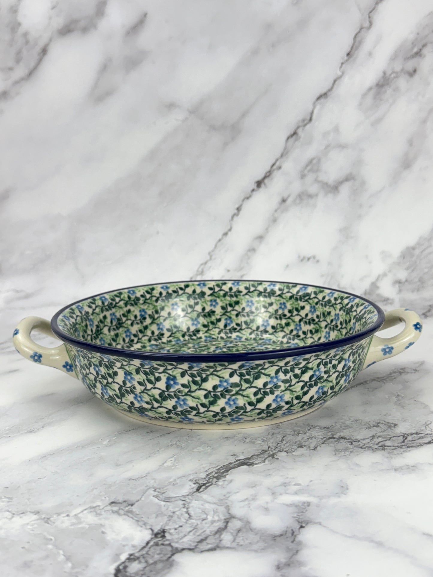 8" Round Baker With Handles - Shape 419 - Pattern 2349