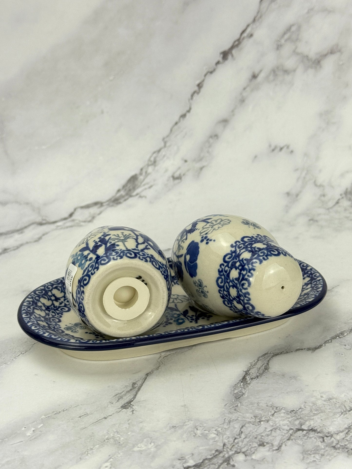 Salt and Pepper Set with Tray - Shape 131 - Pattern 2902