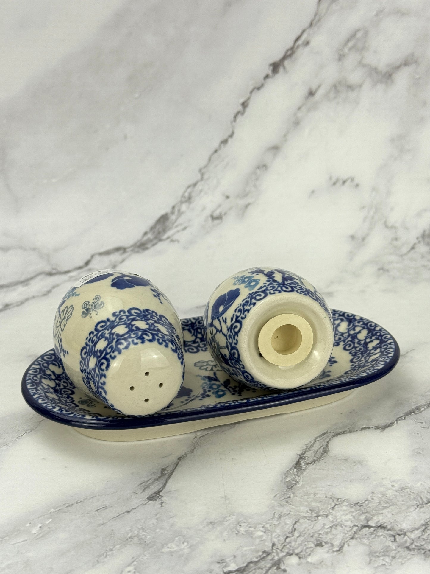 Salt and Pepper Set with Tray - Shape 131 - Pattern 2902