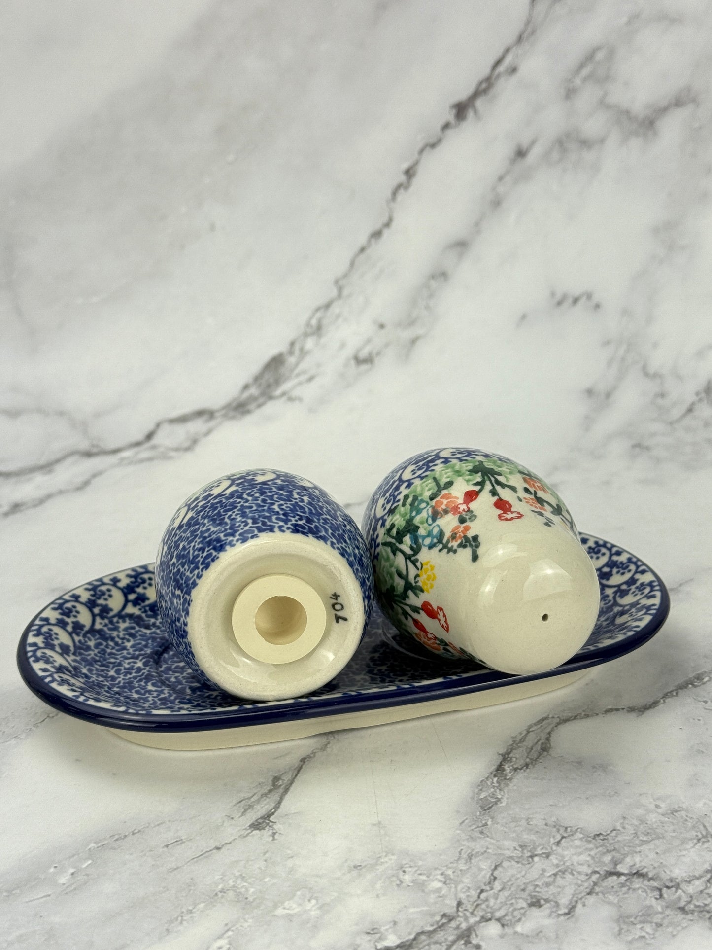 Salt and Pepper Set with Tray - Shape 131 - Pattern 3230