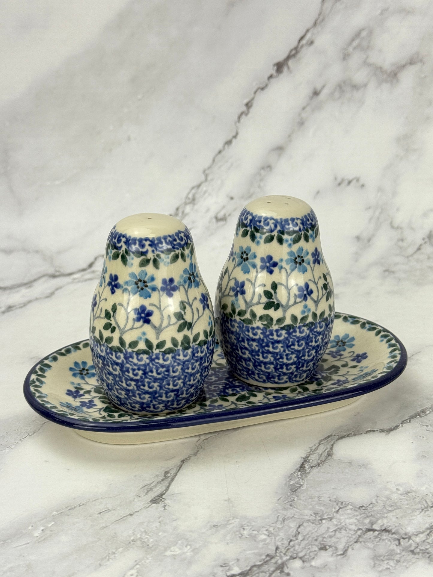 Salt and Pepper Set with Tray - Shape 131 - Pattern 2785