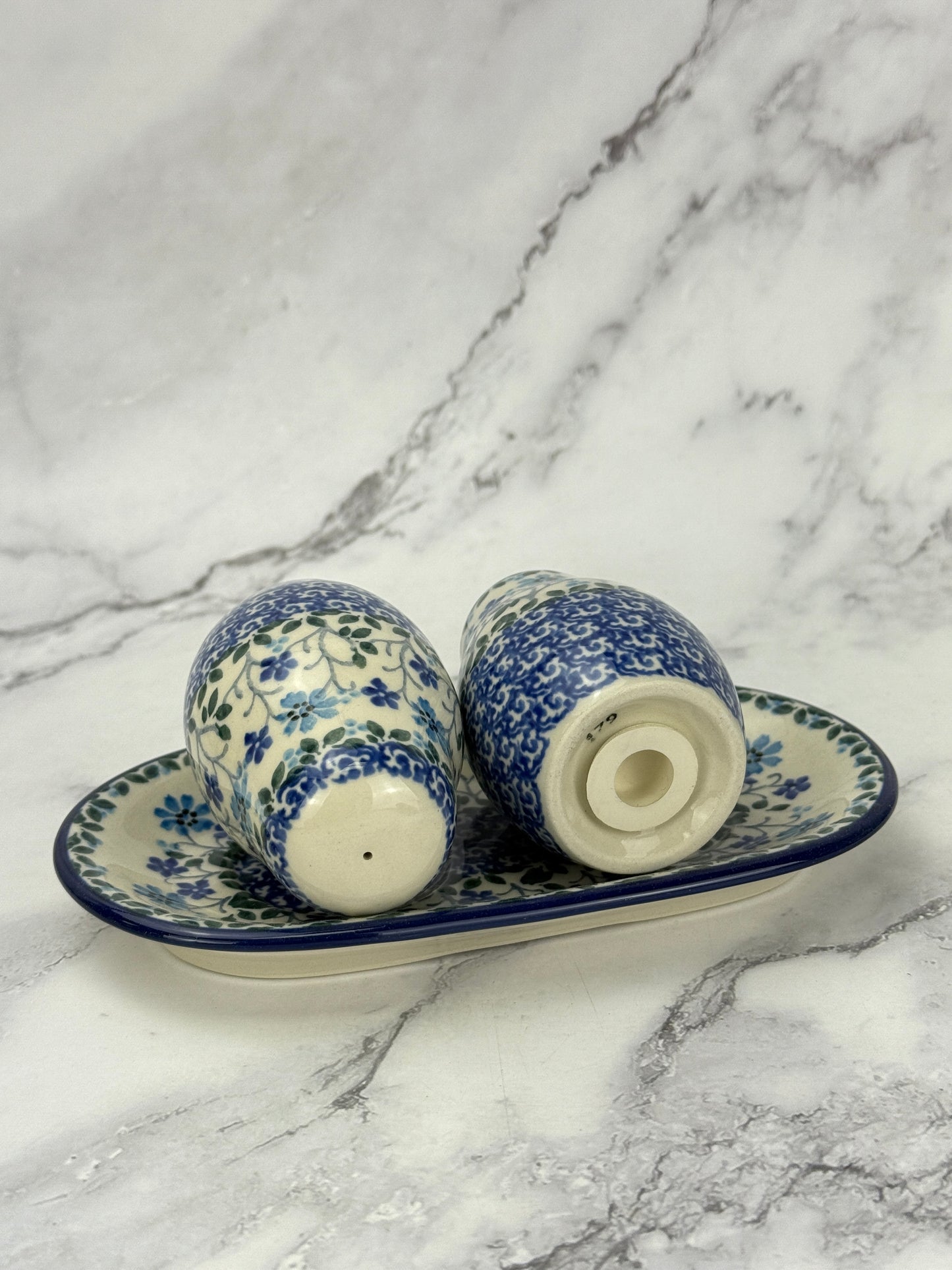 Salt and Pepper Set with Tray - Shape 131 - Pattern 2785