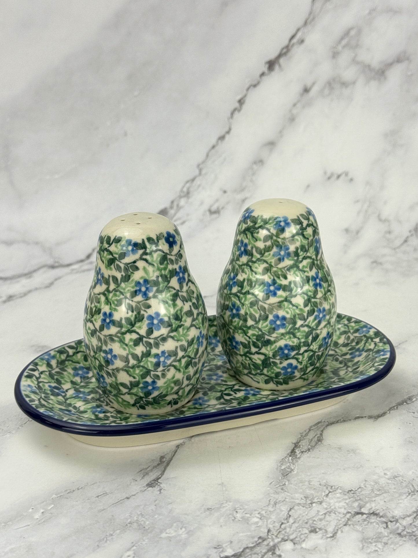 Salt and Pepper Set with Tray - Shape 131 - Pattern 2349