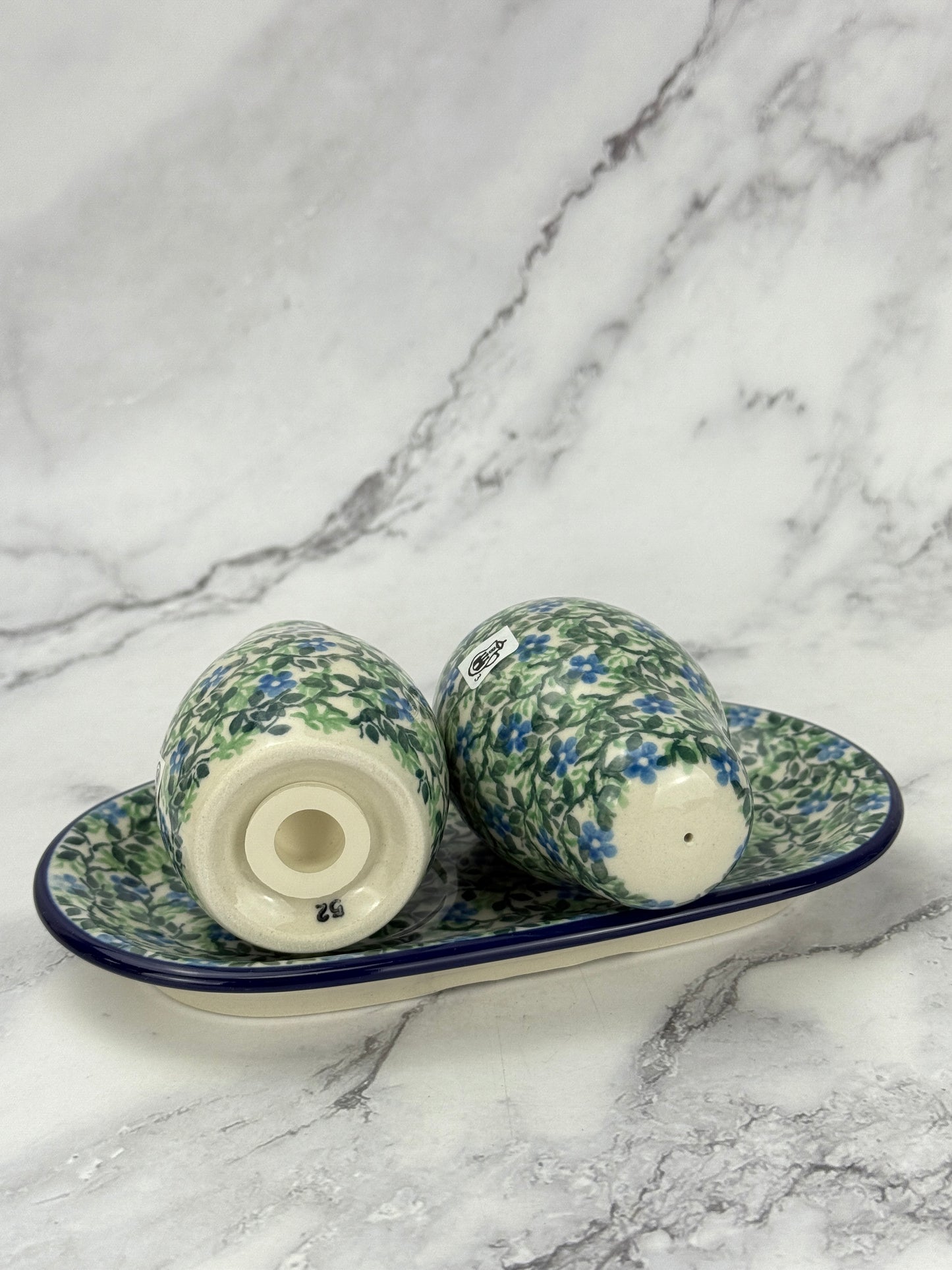 Salt and Pepper Set with Tray - Shape 131 - Pattern 2349