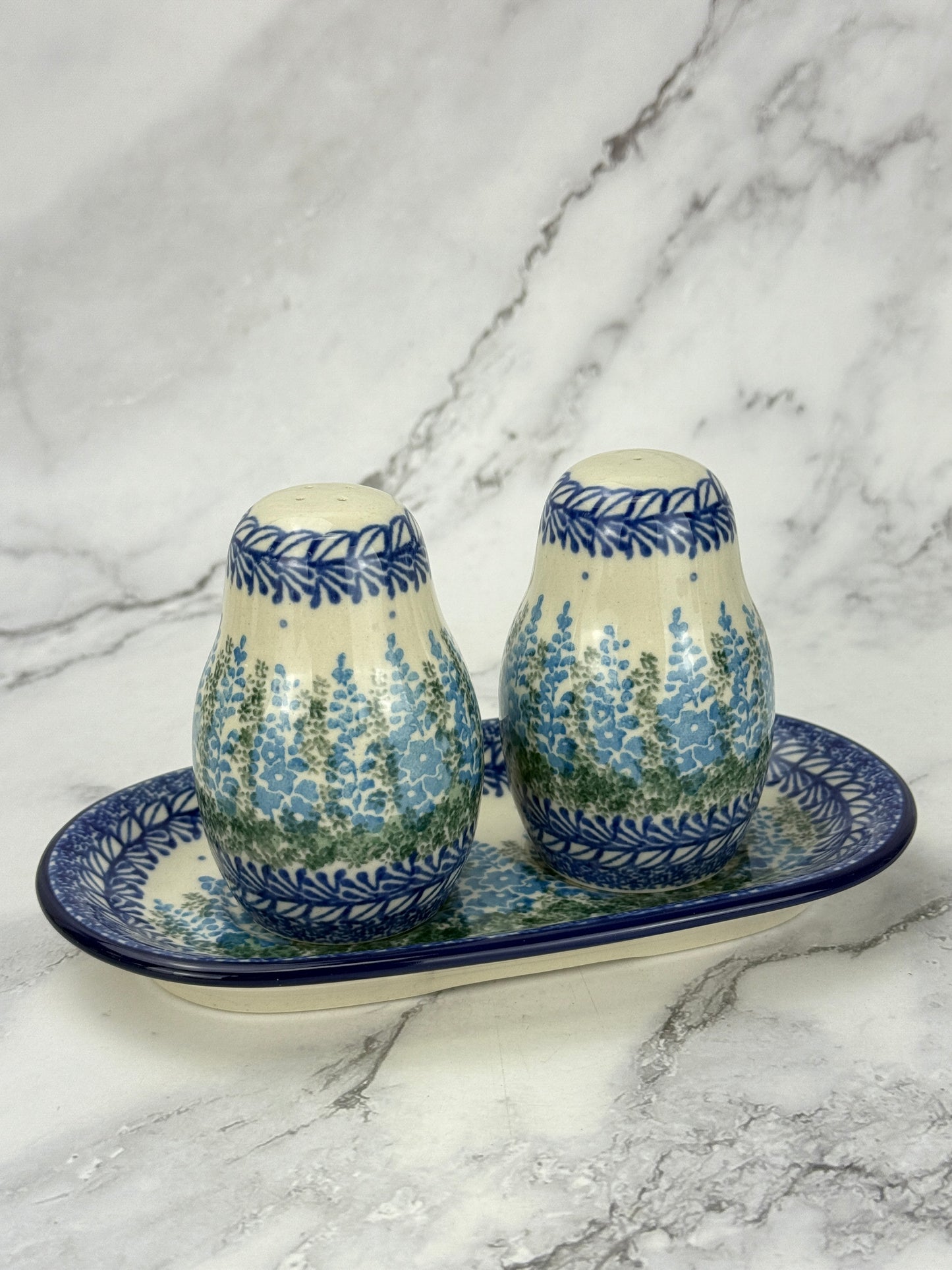 Salt and Pepper Set with Tray - Shape 131 - Pattern 3279