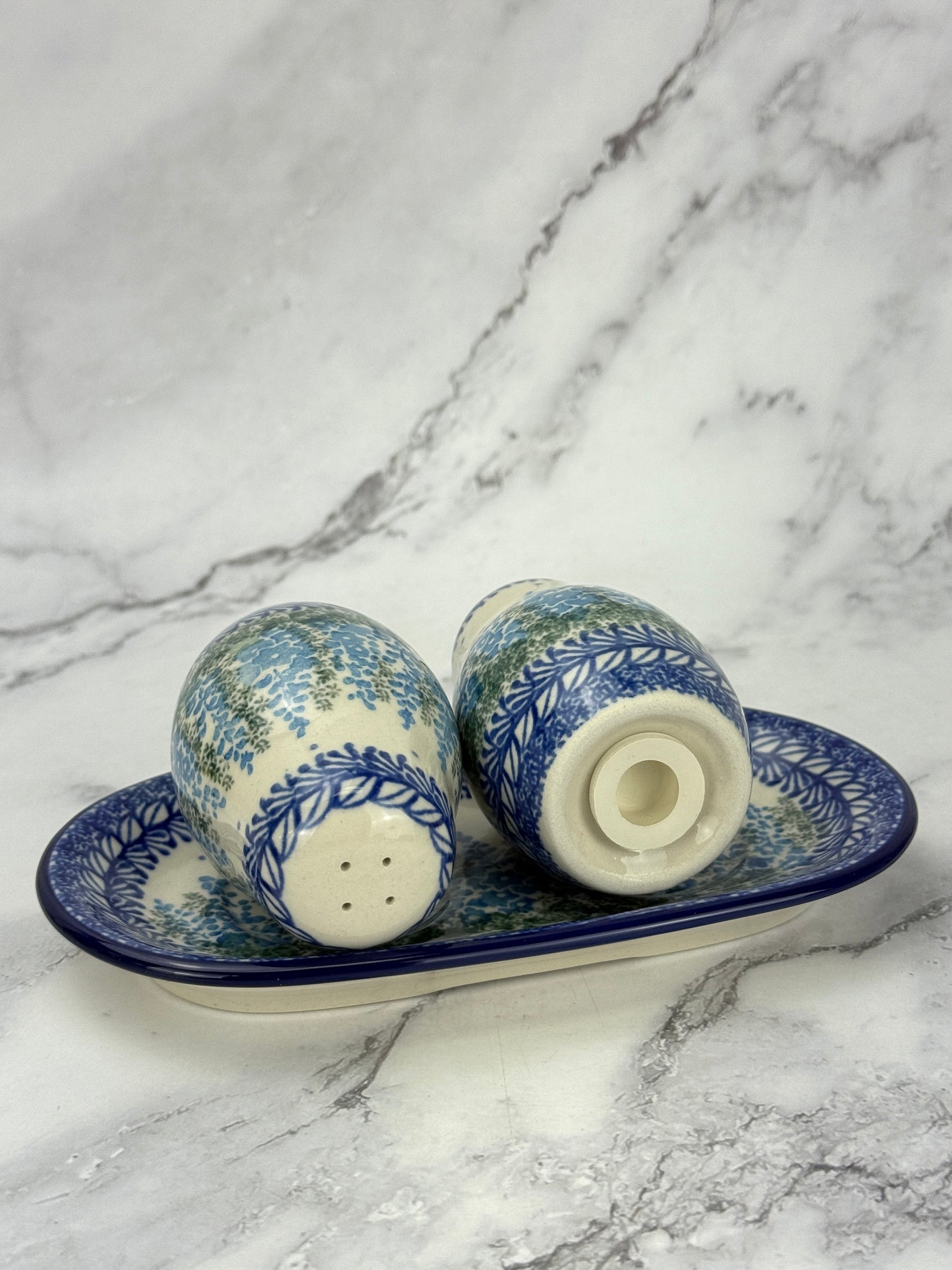 Salt and Pepper Set with Tray - Shape 131 - Pattern 3279