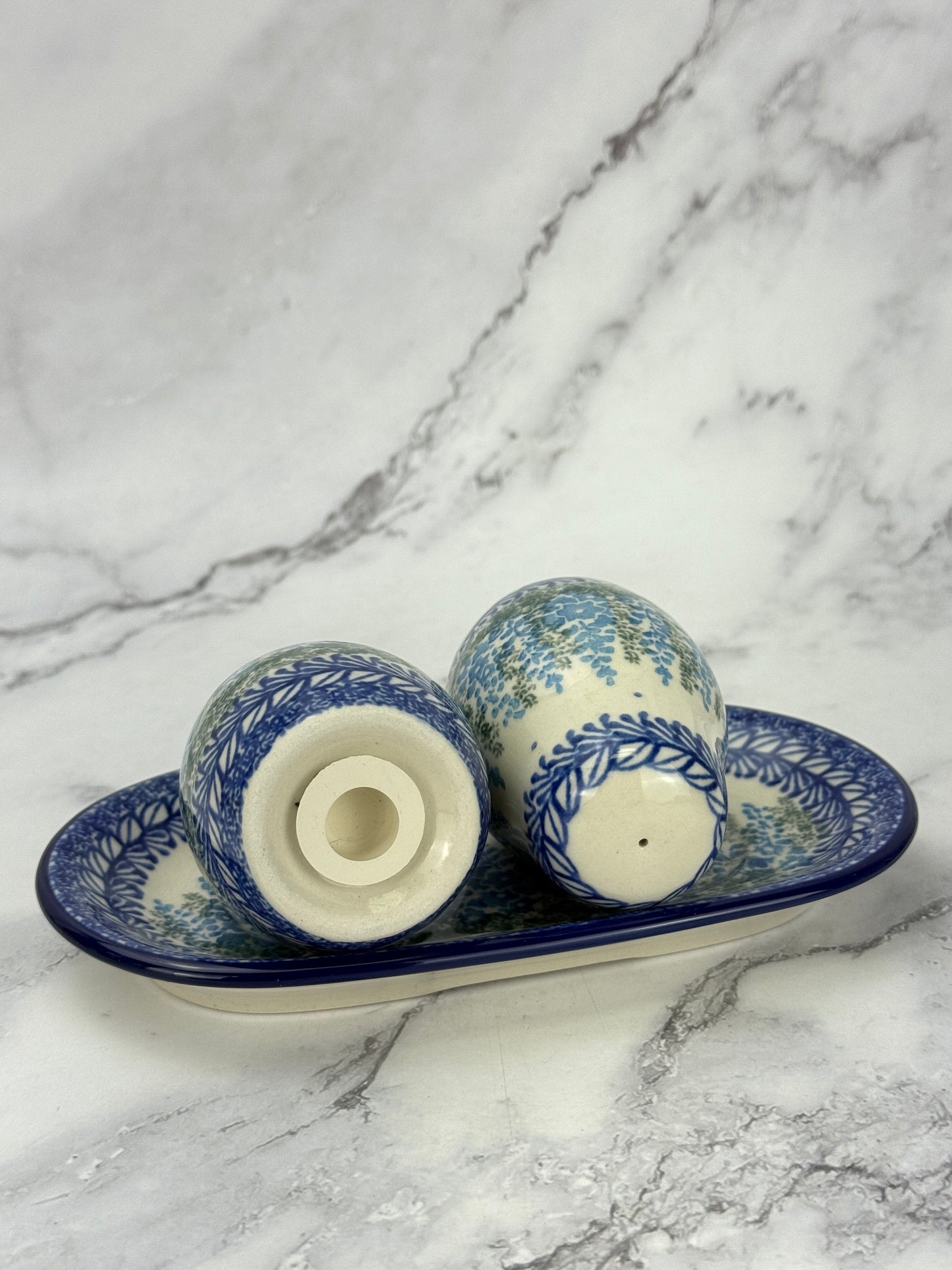 Salt and Pepper Set with Tray - Shape 131 - Pattern 3279
