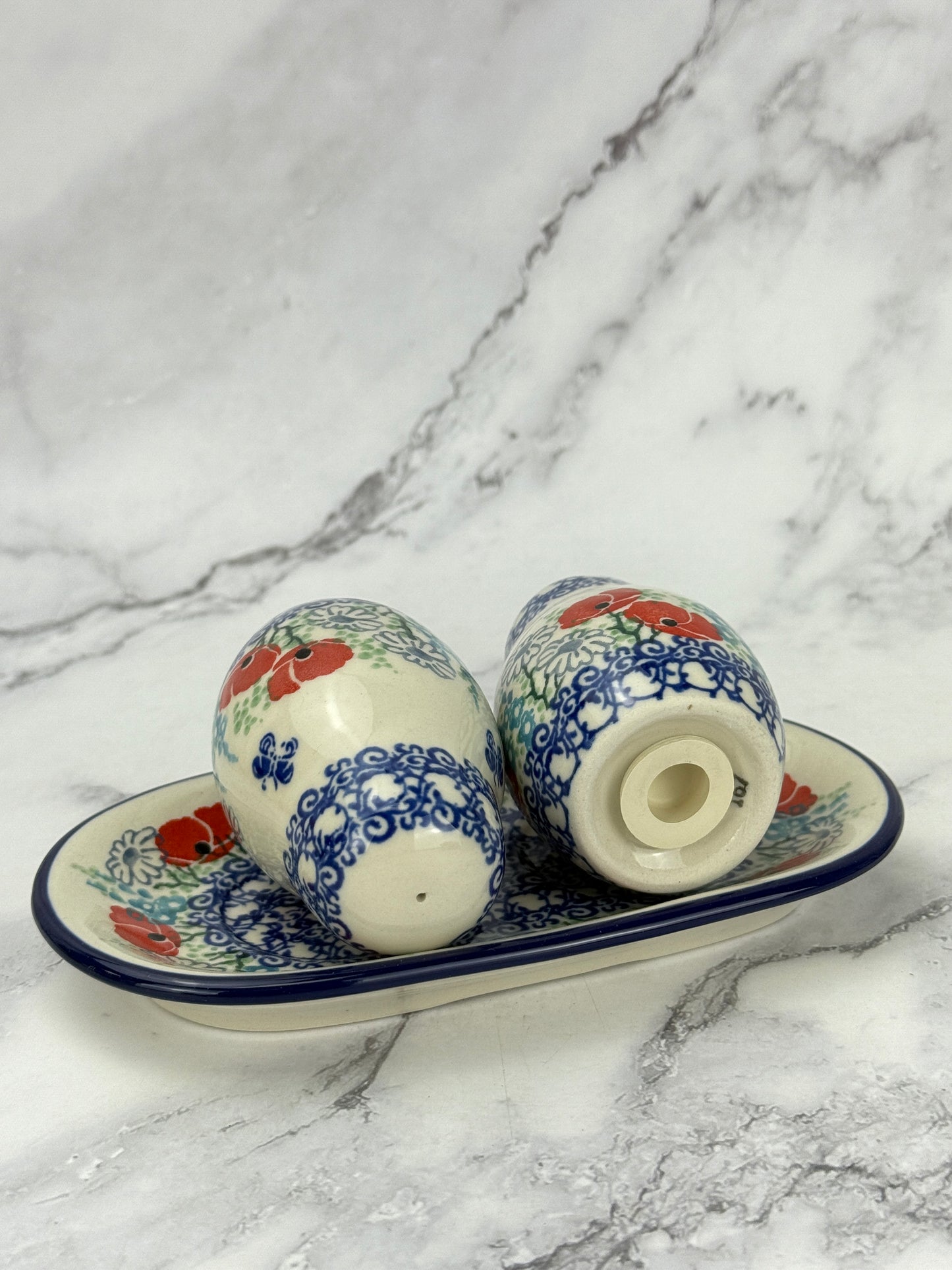 Salt and Pepper Set with Tray - Shape 131 - Pattern 2901