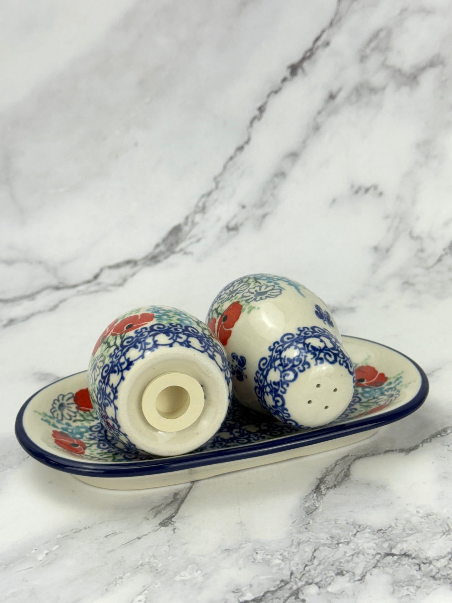 Salt and Pepper Set with Tray - Shape 131 - Pattern 2901