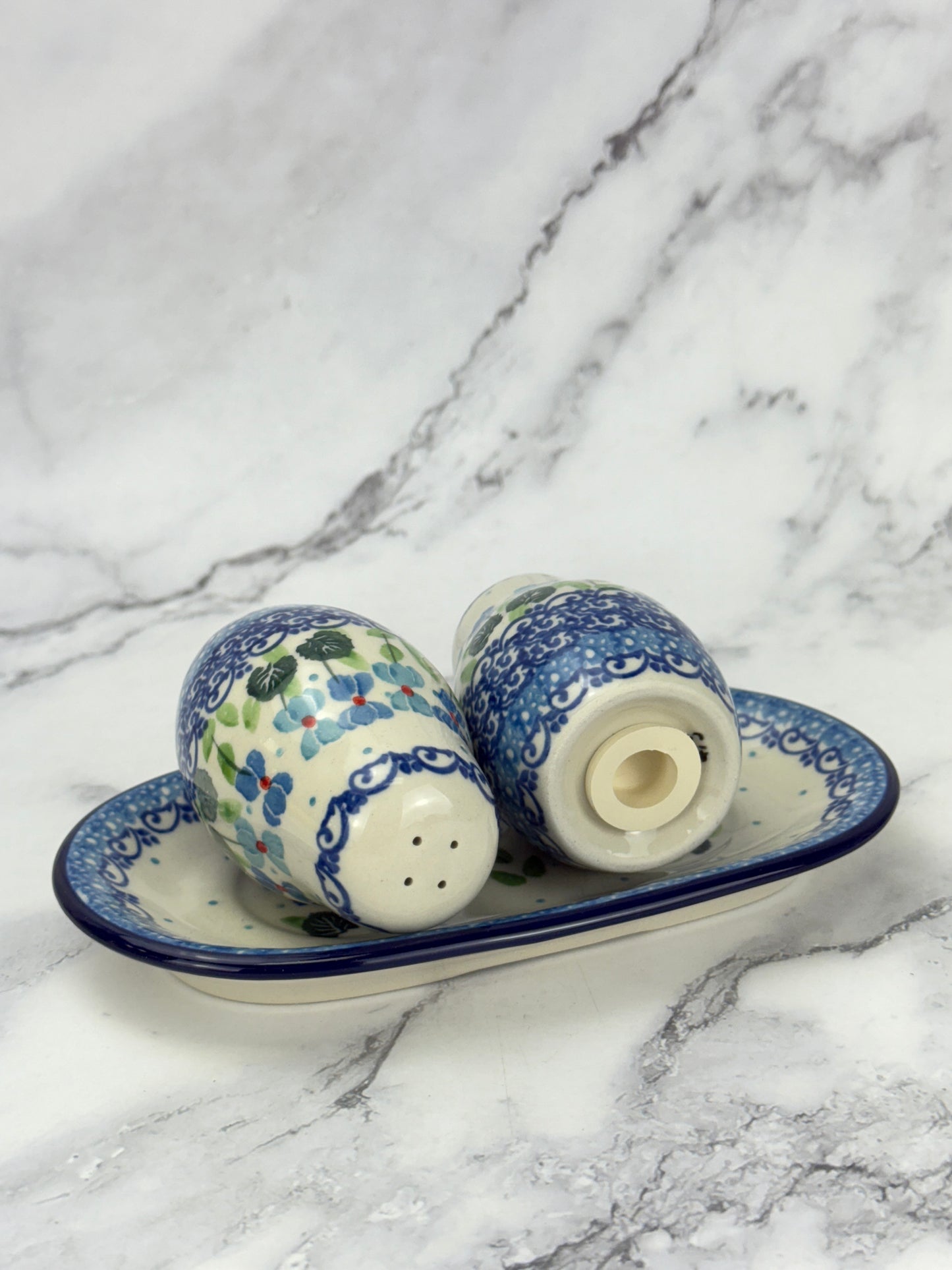 Salt and Pepper Set with Tray - Shape 131 - Pattern 2668