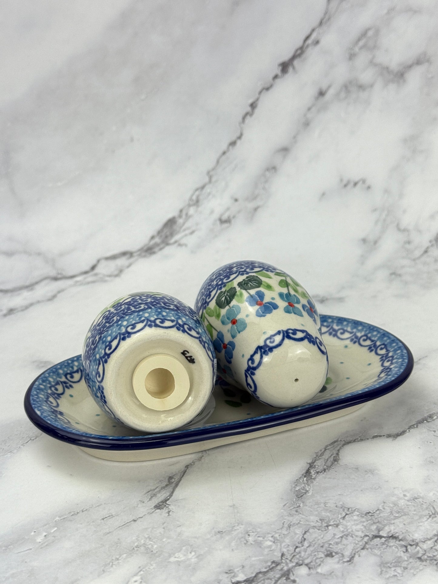 Salt and Pepper Set with Tray - Shape 131 - Pattern 2668