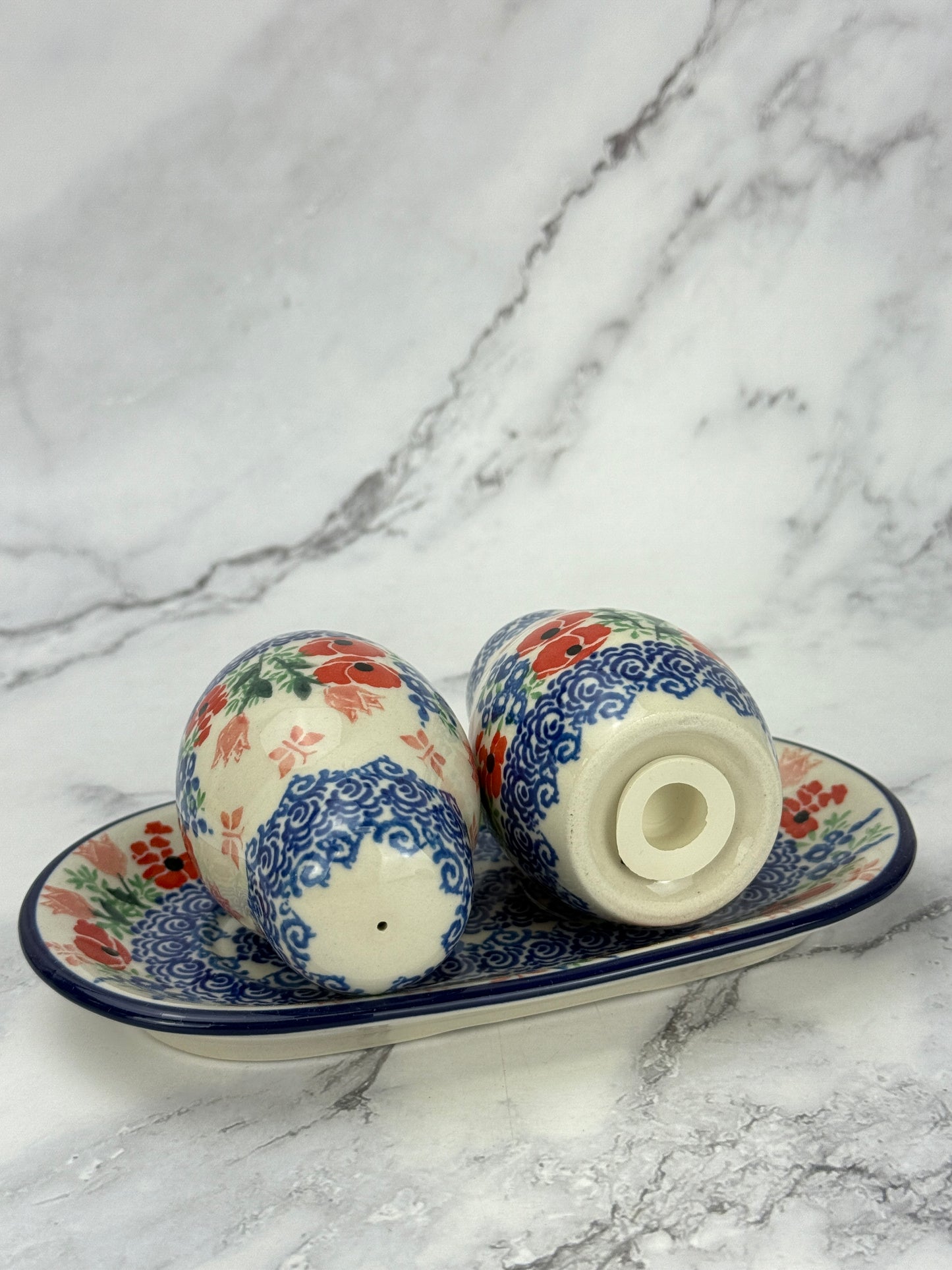 Salt and Pepper Set with Tray - Shape 131 - Pattern 3220