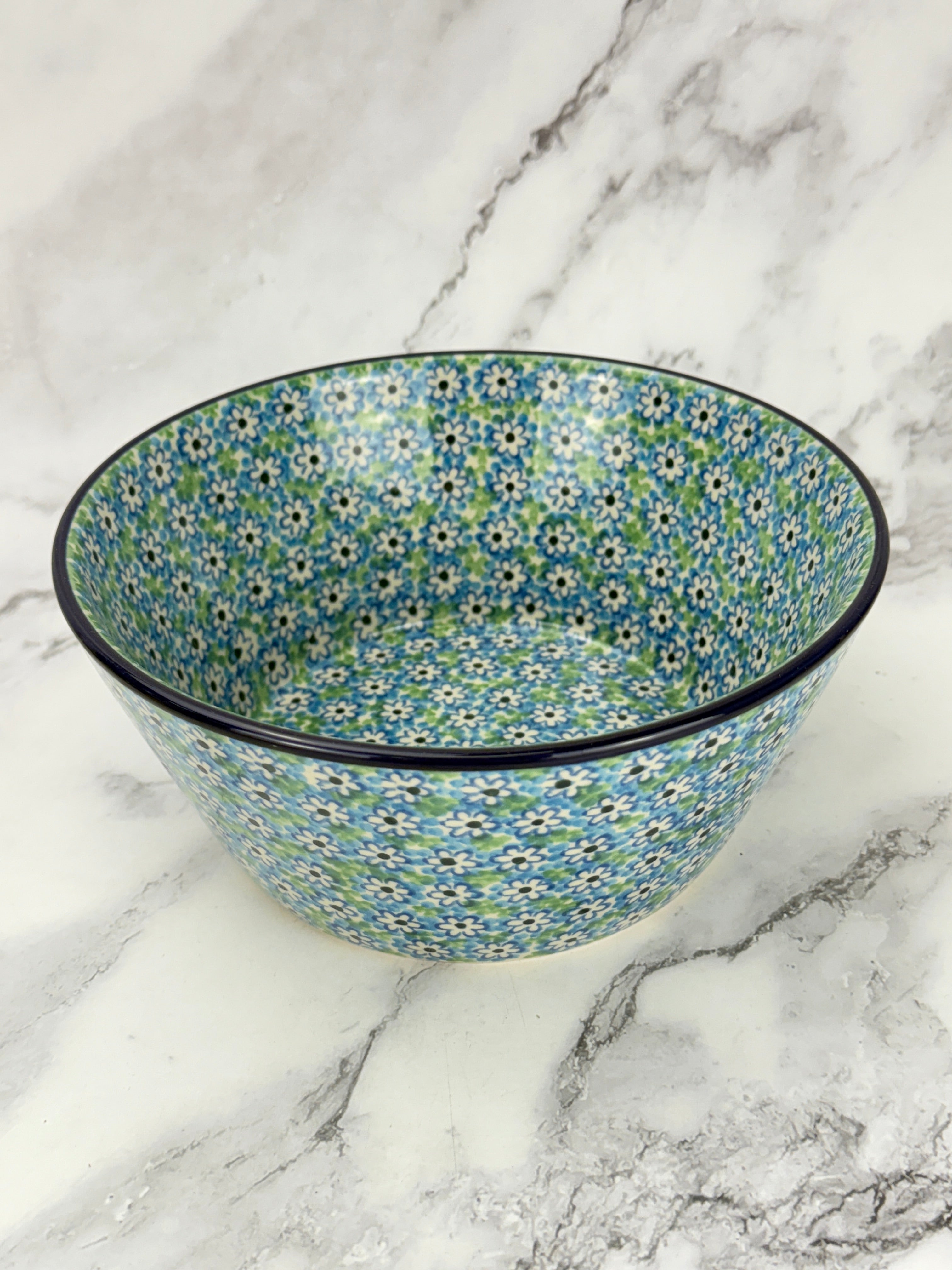 Straight Sided Serving Bowl - Shape E98 - Pattern 2252 – Polish Pottery ...