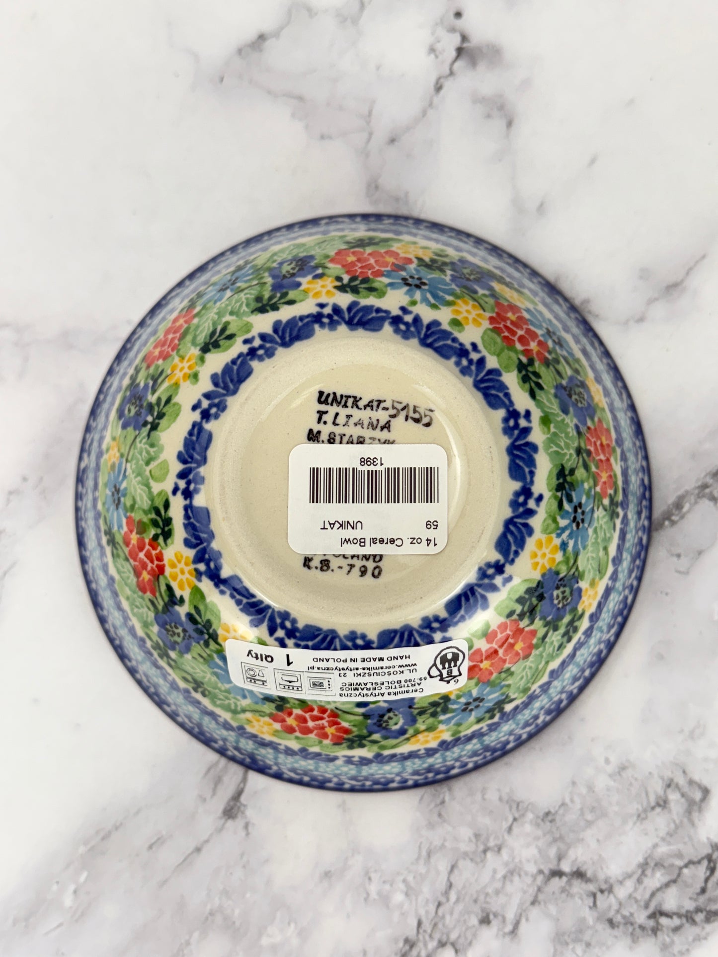 Small Unikat Cereal Bowl - Shape 59 - Pattern U5155