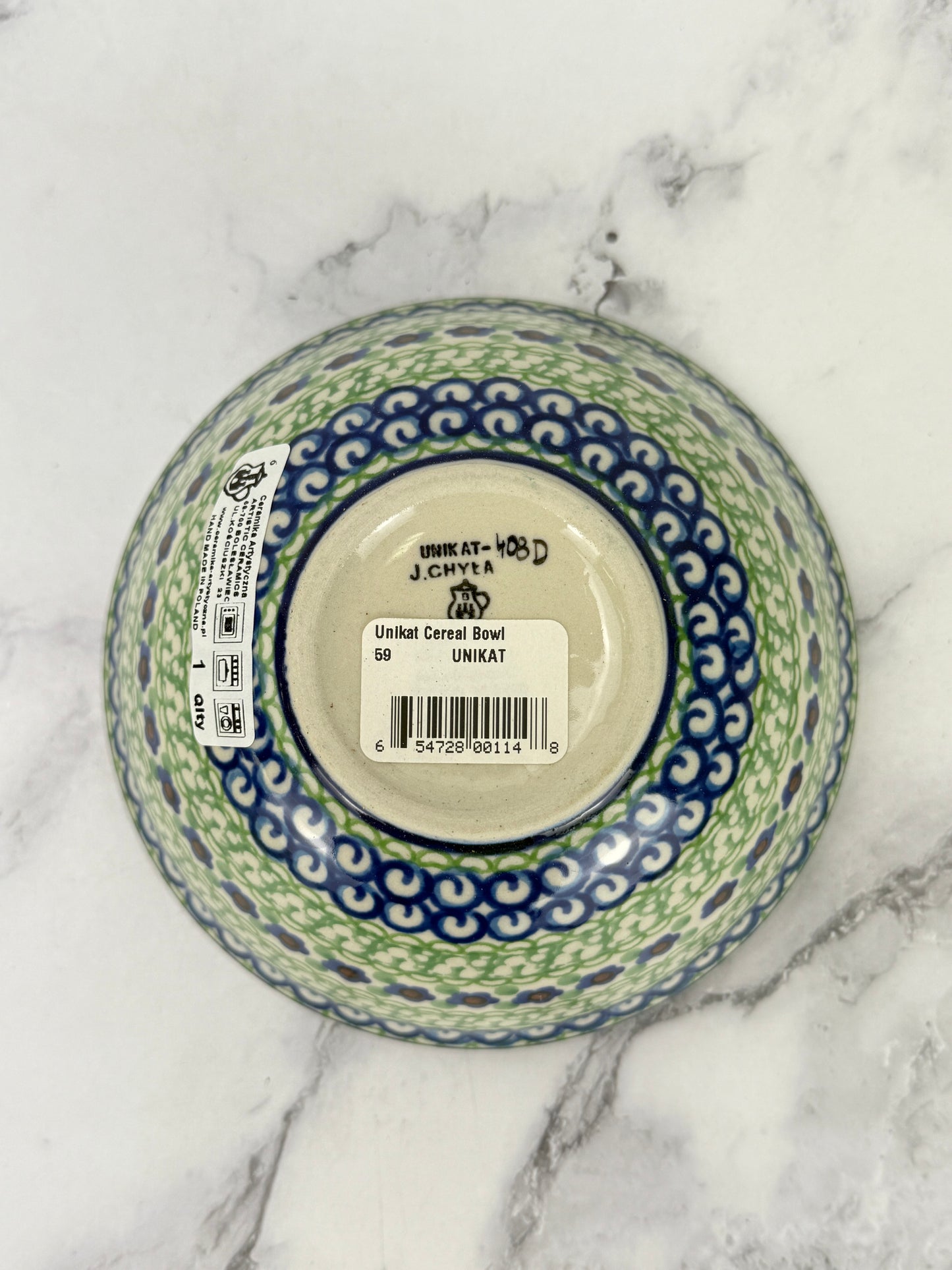Small Unikat Cereal Bowl - Shape 59 - Pattern U408D