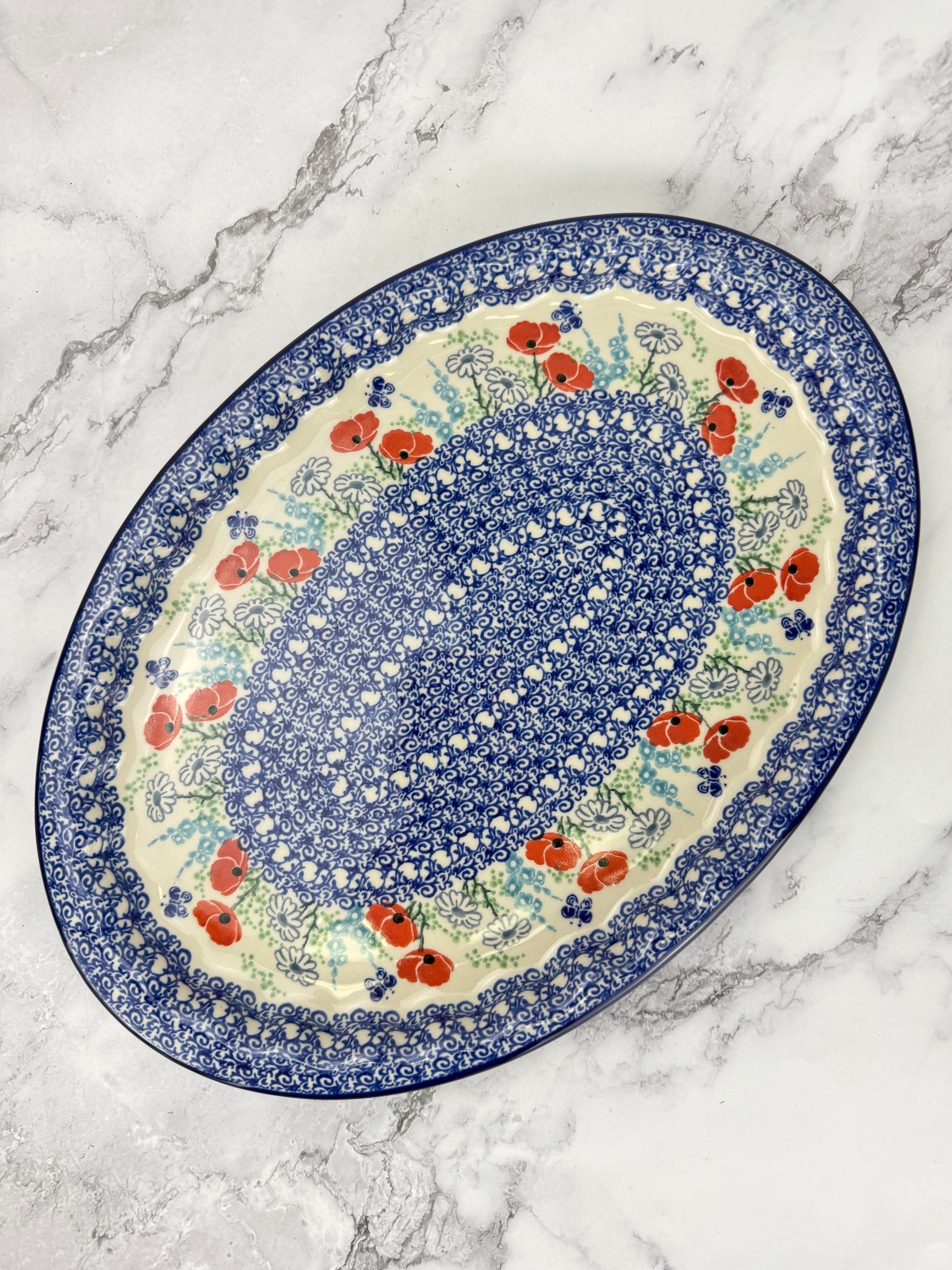 Oval Platter - Shape 614 - Pattern 2901 – Polish Pottery Westlake