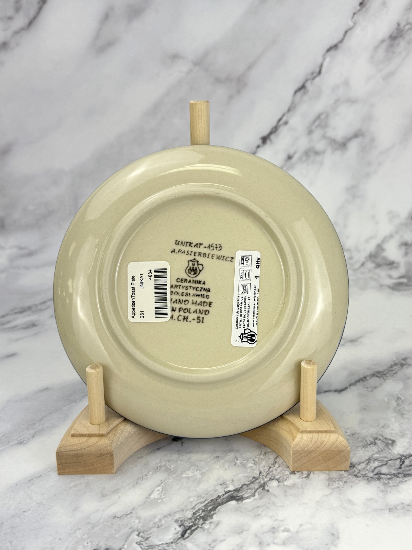 6" Unikat Toast Plate - Shape 261 - Pattern U1573