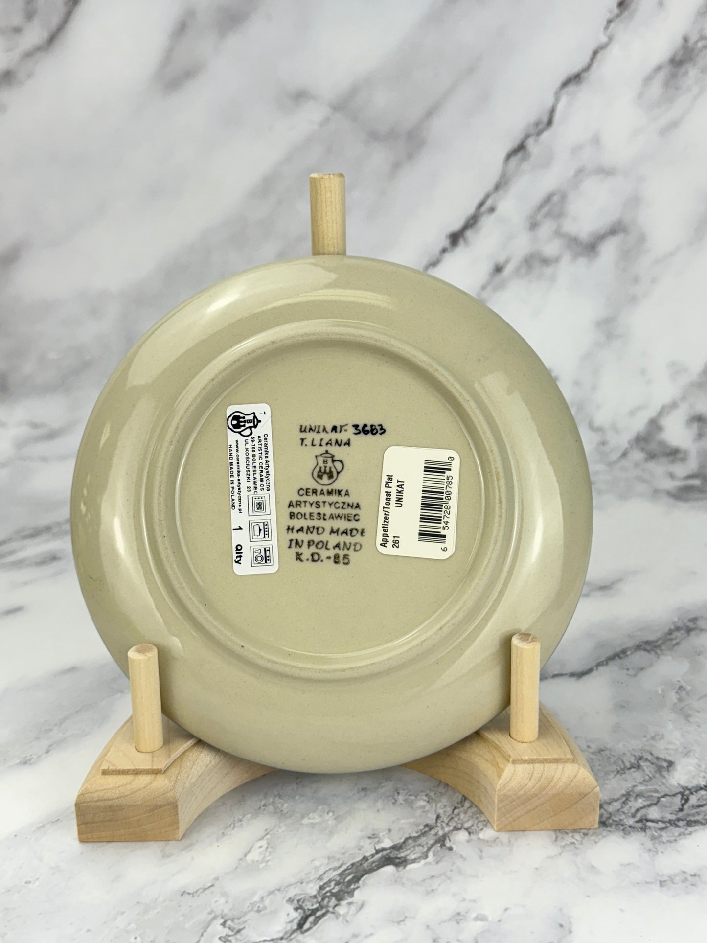 6" Unikat Toast Plate - Shape 261 - Pattern U3683