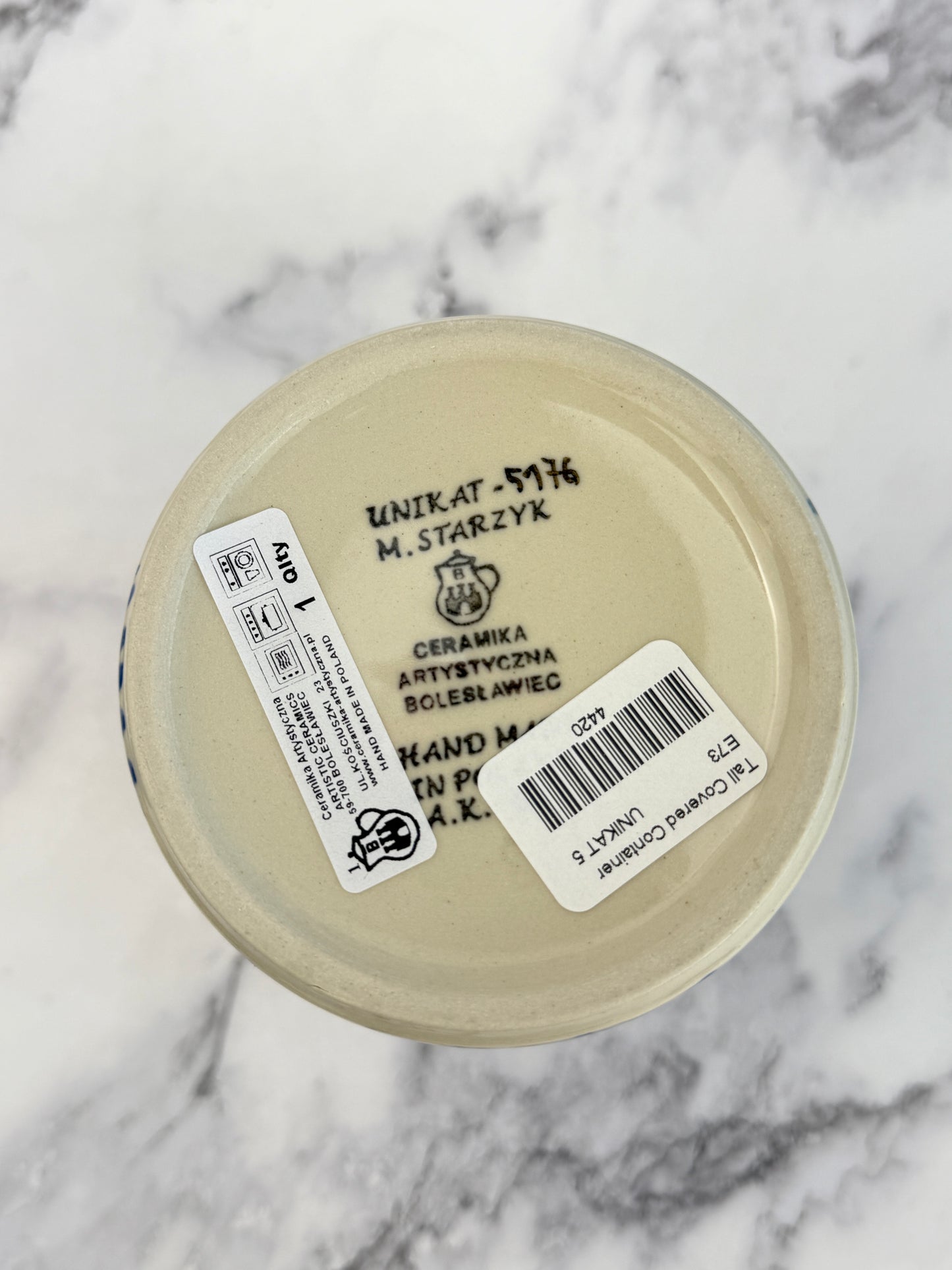 Unikat Canister - Shape E73 - Pattern U5176