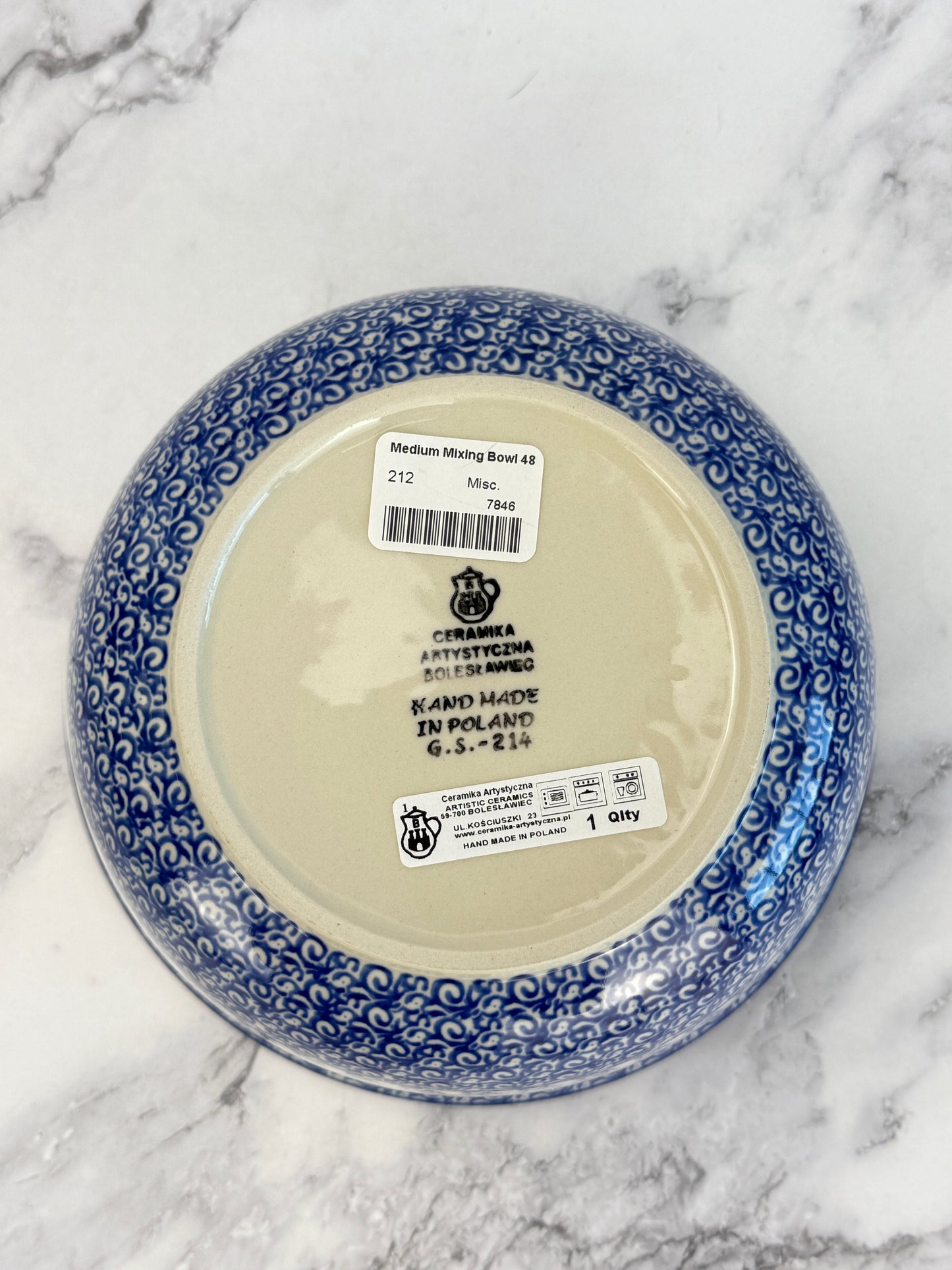 Mixing Bowl - Shape 212 - Pattern 2902