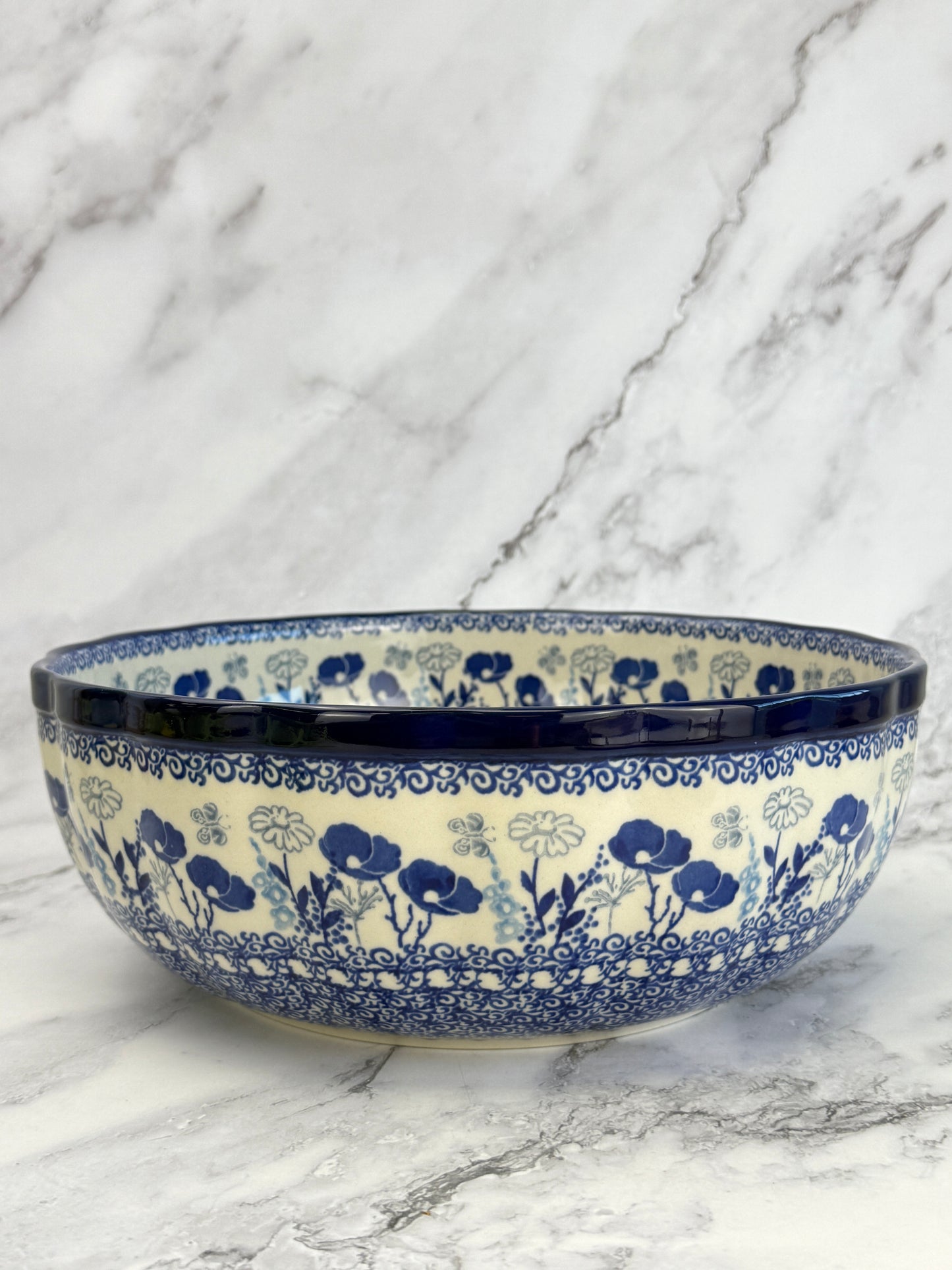 11" Wavy Serving Bowl - Shape 013 - Pattern 2902