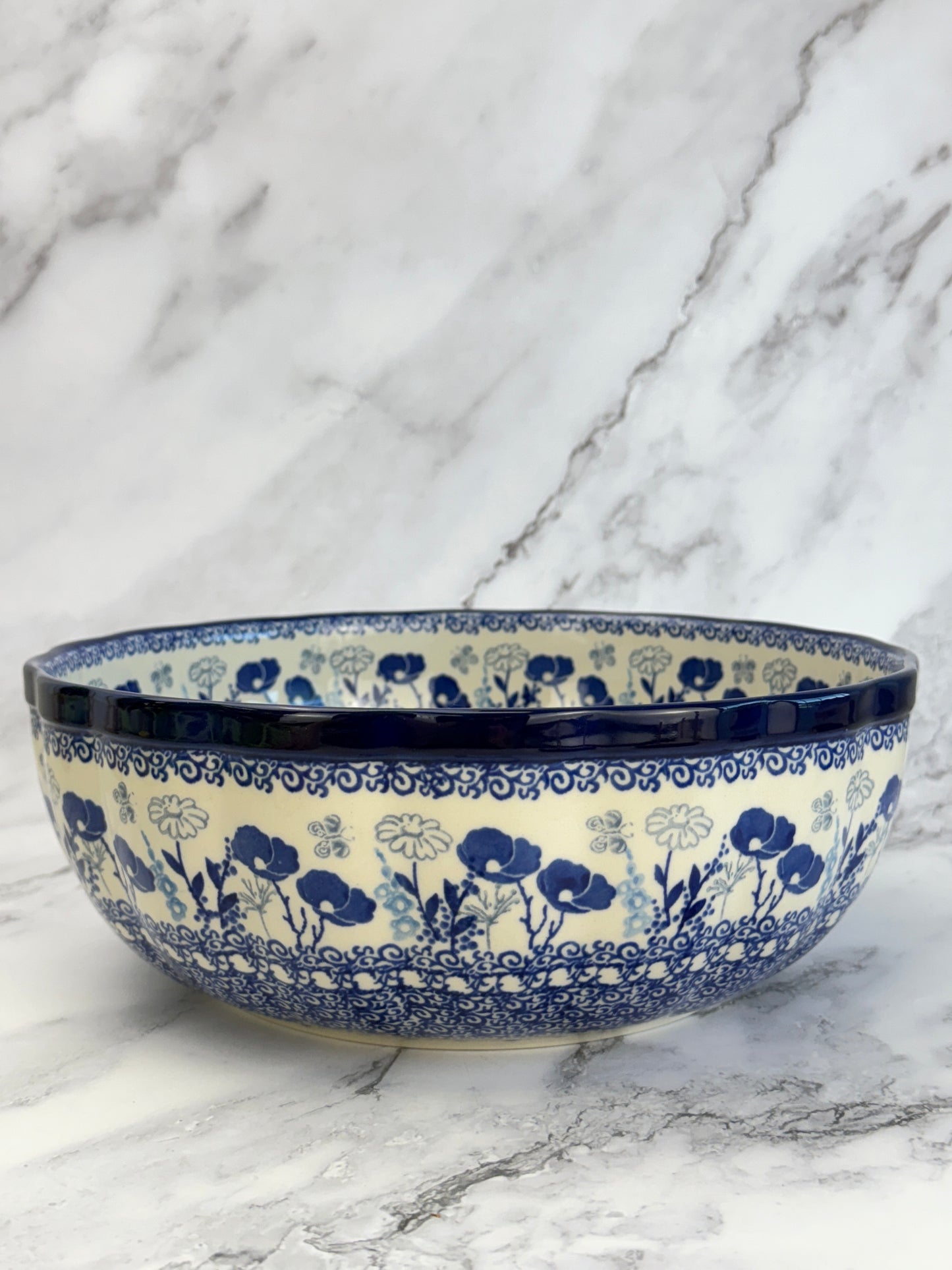 11" Wavy Serving Bowl - Shape 013 - Pattern 2902