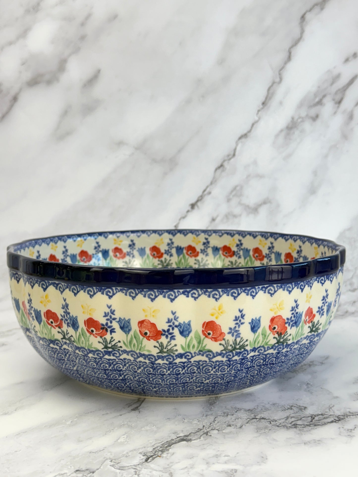 11" Wavy Serving Bowl - Shape 013 - Pattern 3218