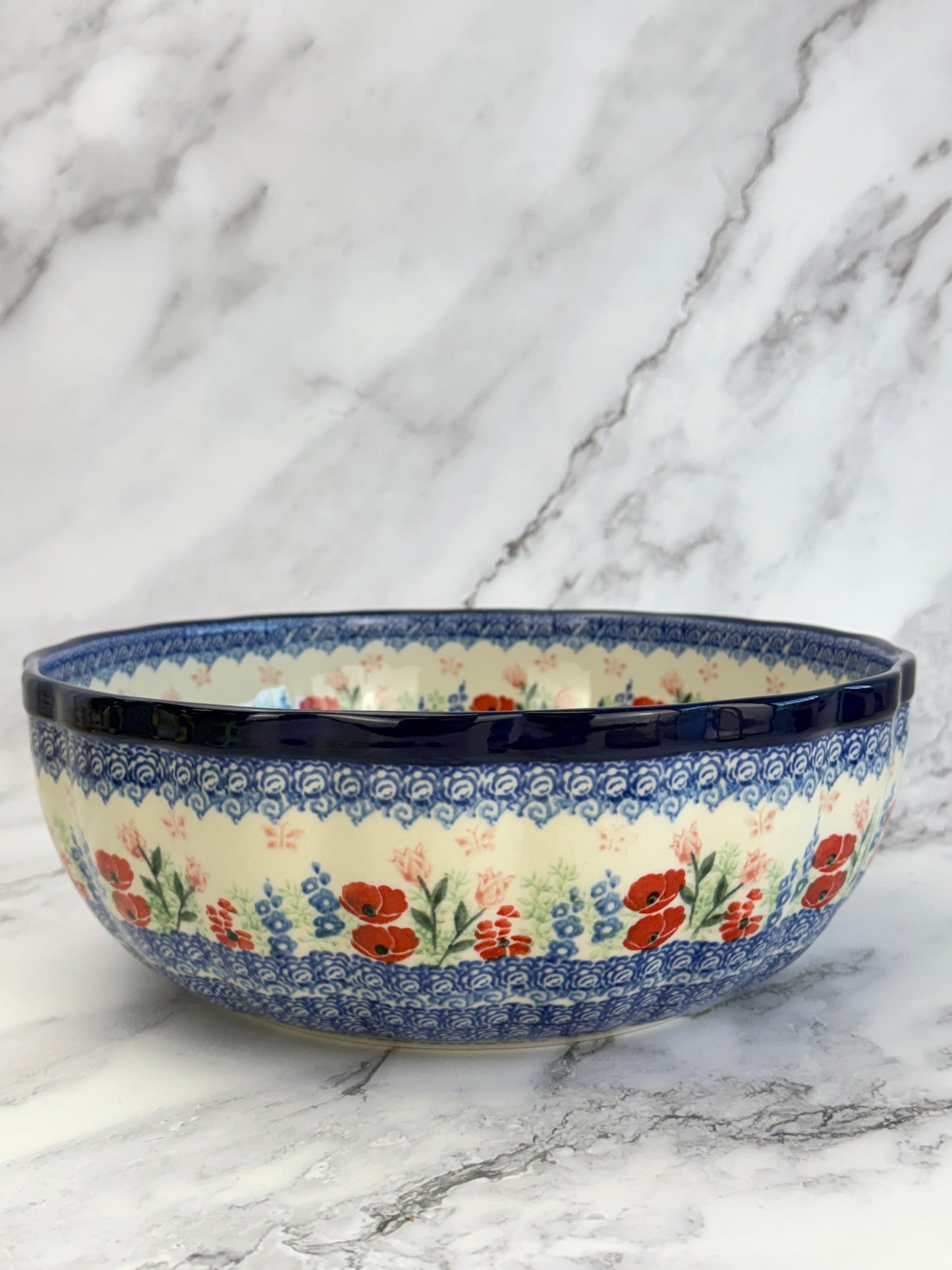 11" Wavy Serving Bowl - Shape 013 - Pattern 3220