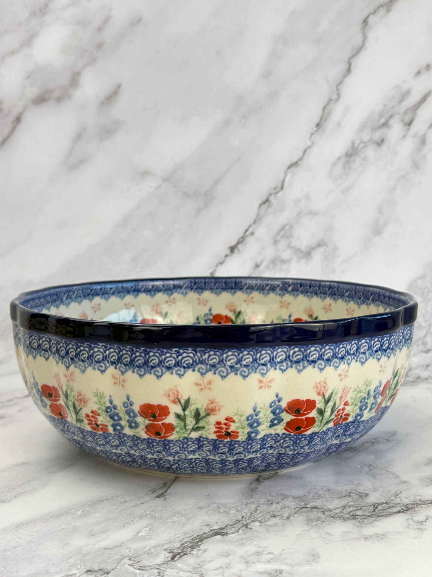 11" Wavy Serving Bowl - Shape 013 - Pattern 3220