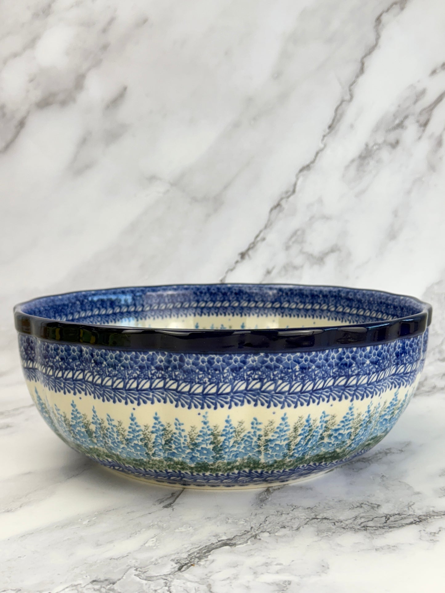 11" Wavy Serving Bowl - Shape 013 - Pattern 3279