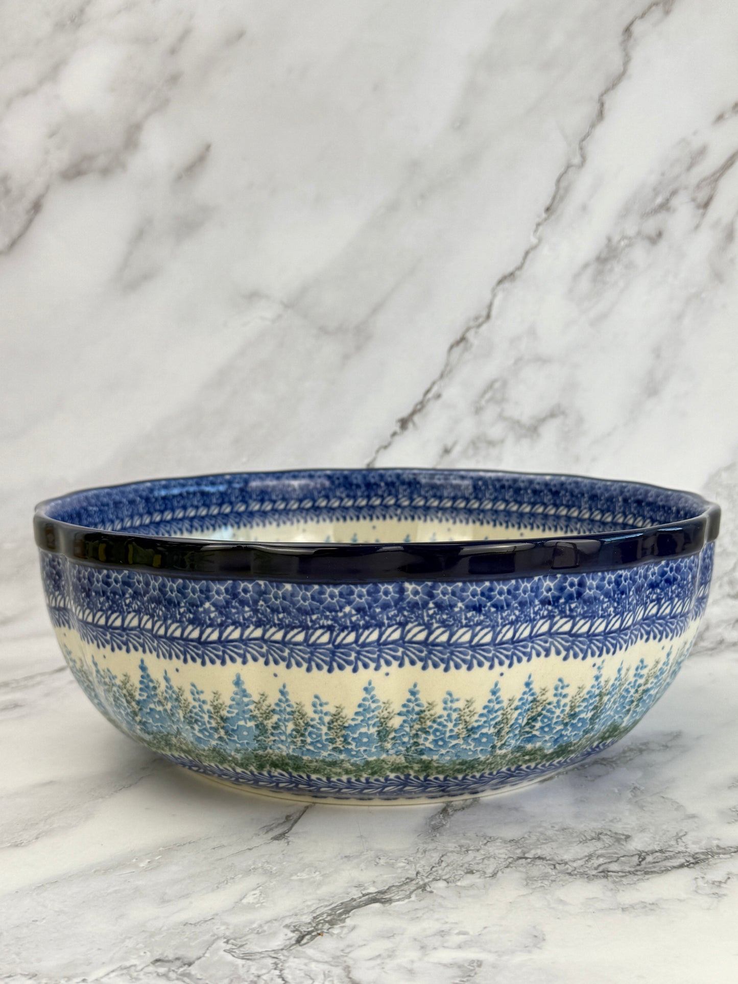 11" Wavy Serving Bowl - Shape 013 - Pattern 3279