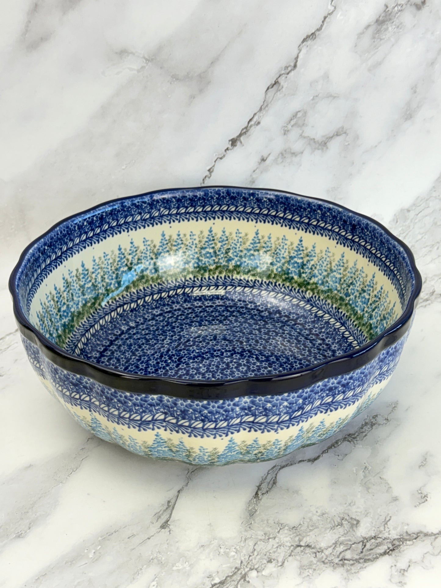 11" Wavy Serving Bowl - Shape 013 - Pattern 3279