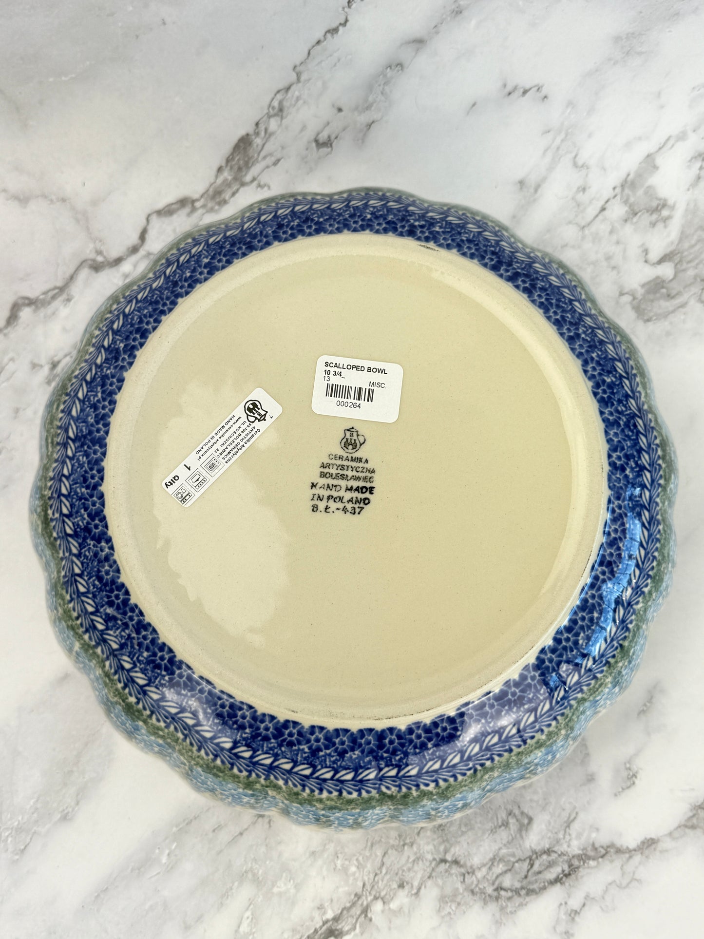 11" Wavy Serving Bowl - Shape 013 - Pattern 3279