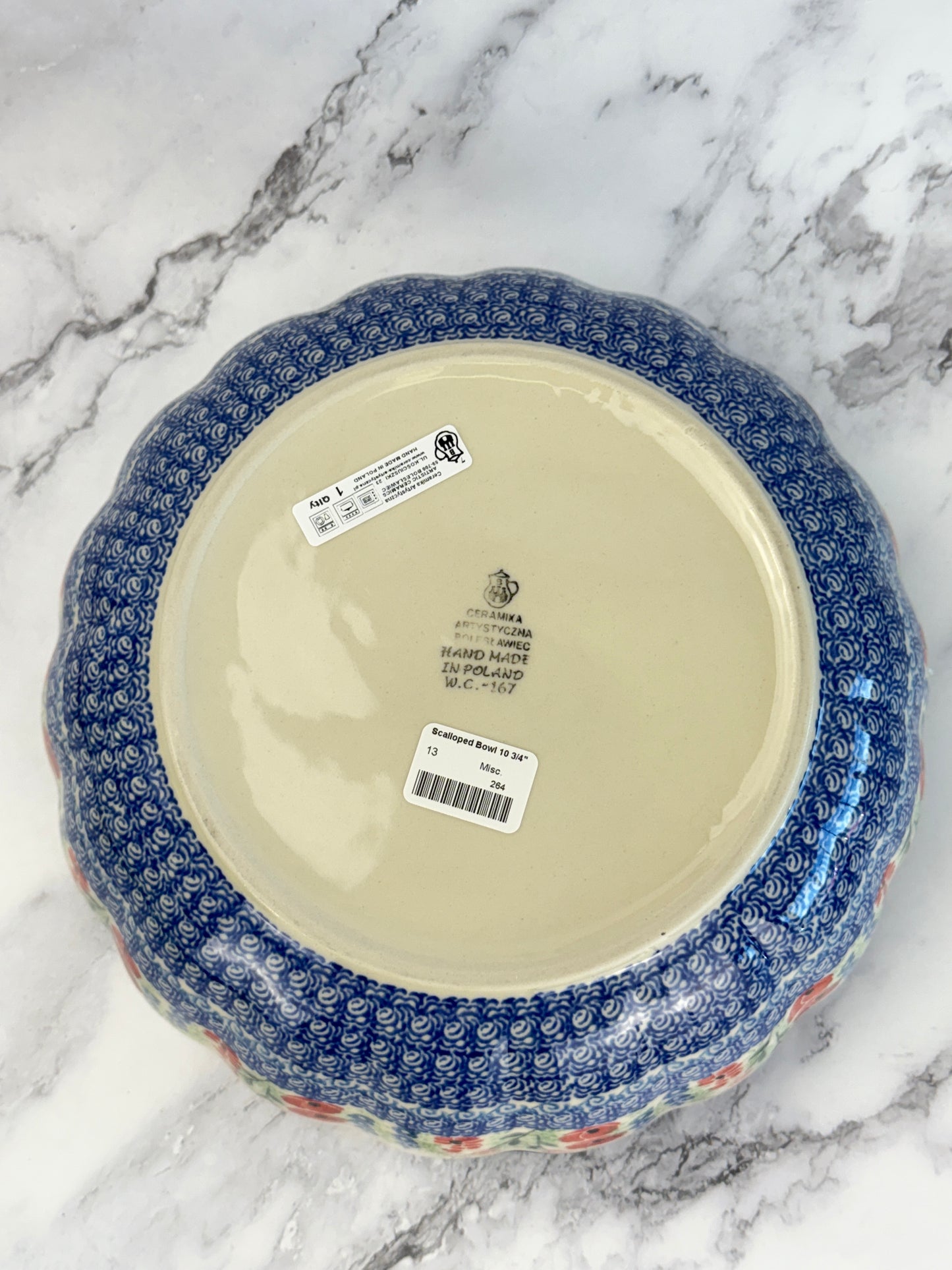11" Wavy Serving Bowl - Shape 013 - Pattern 3220