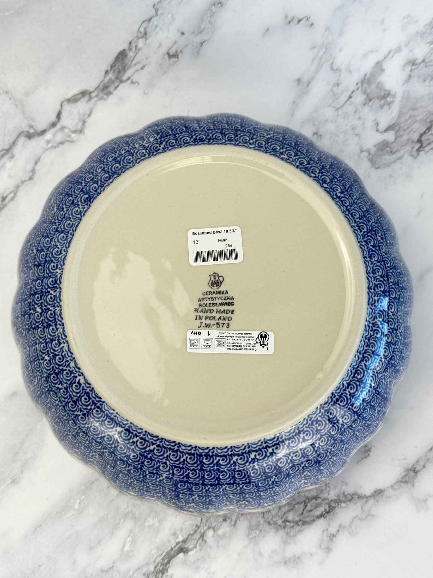 11" Wavy Serving Bowl - Shape 013 - Pattern 3218