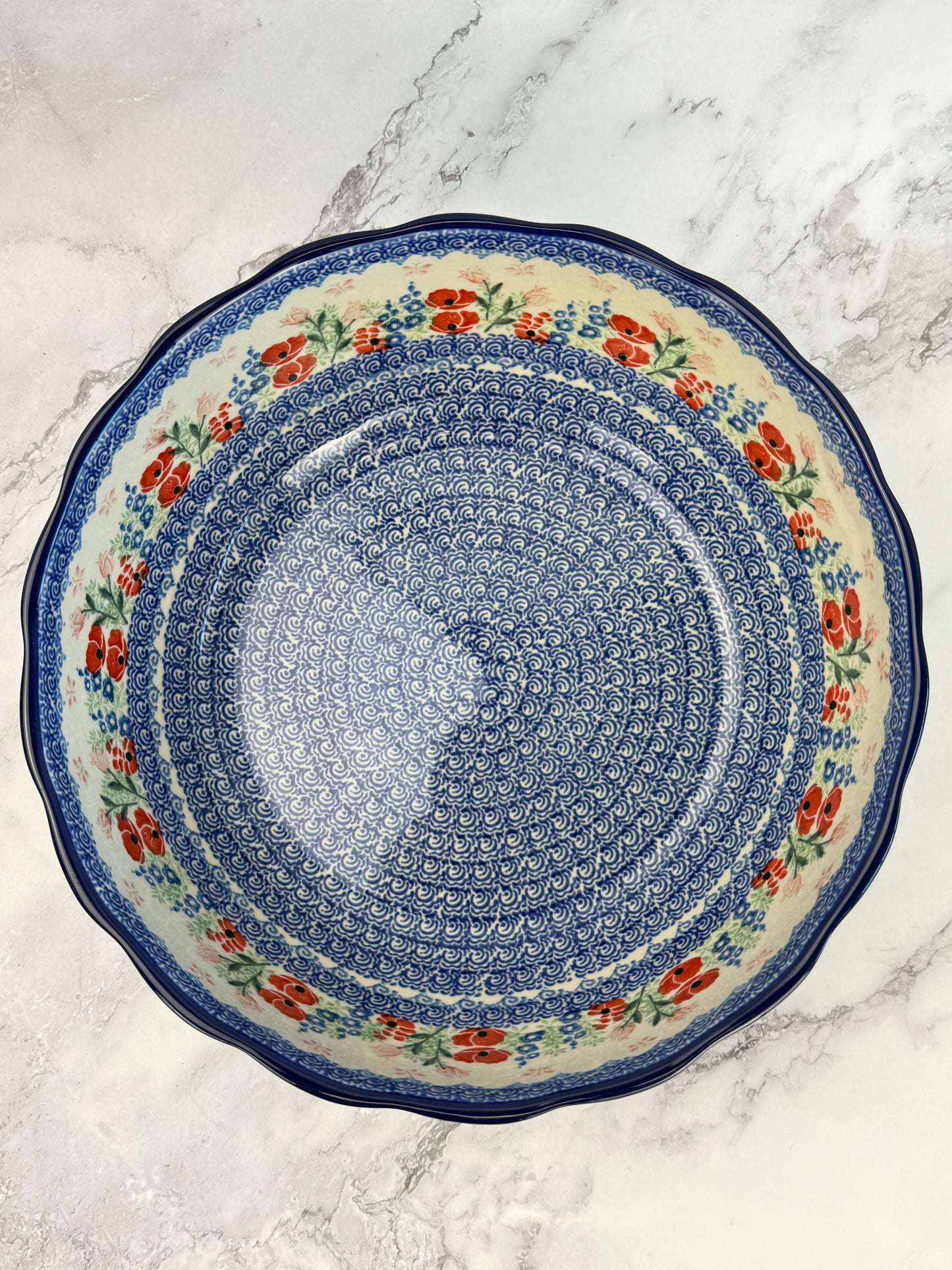 11" Wavy Serving Bowl - Shape 013 - Pattern 3220