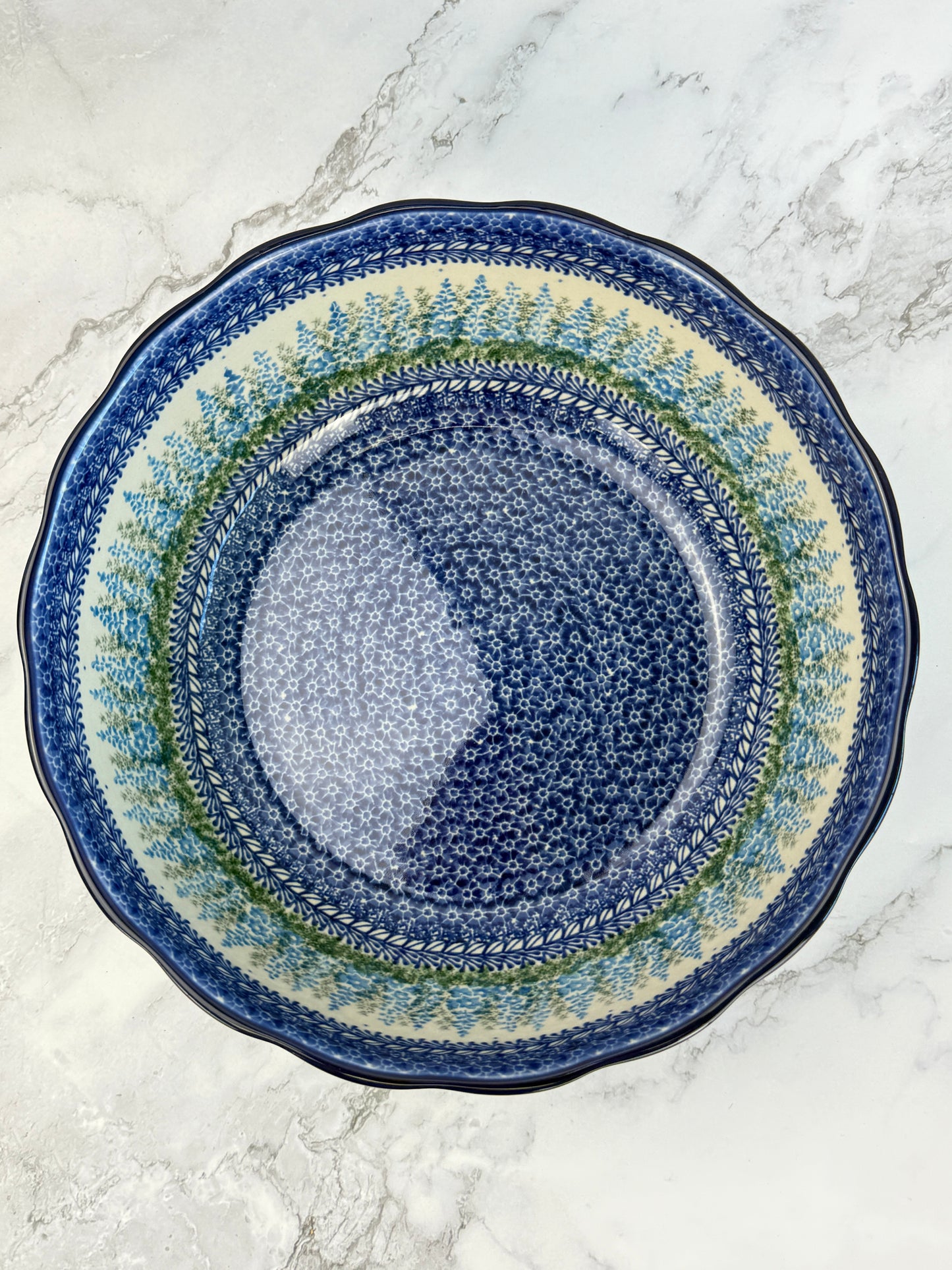 11" Wavy Serving Bowl - Shape 013 - Pattern 3279
