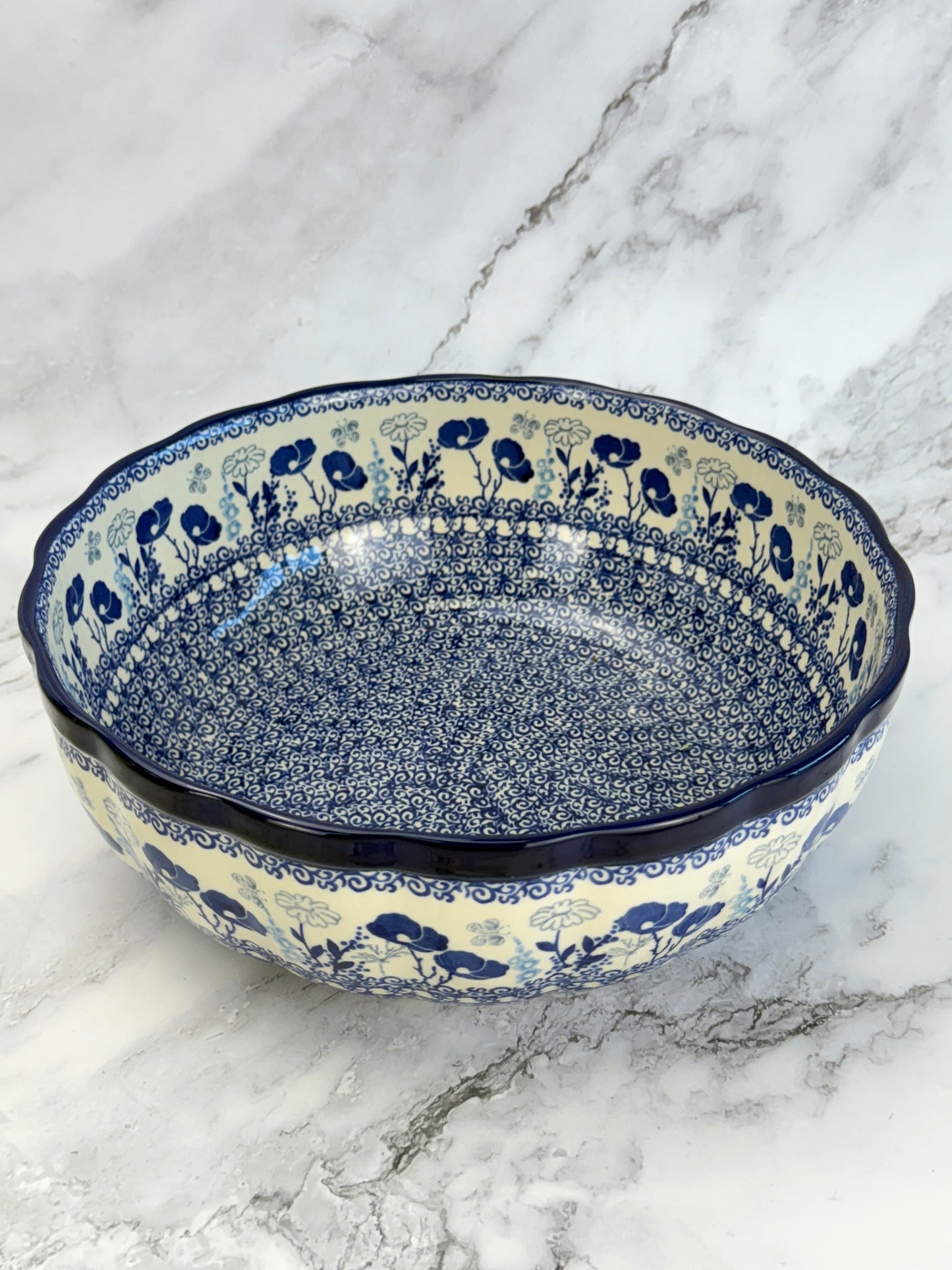 11" Wavy Serving Bowl - Shape 013 - Pattern 2902