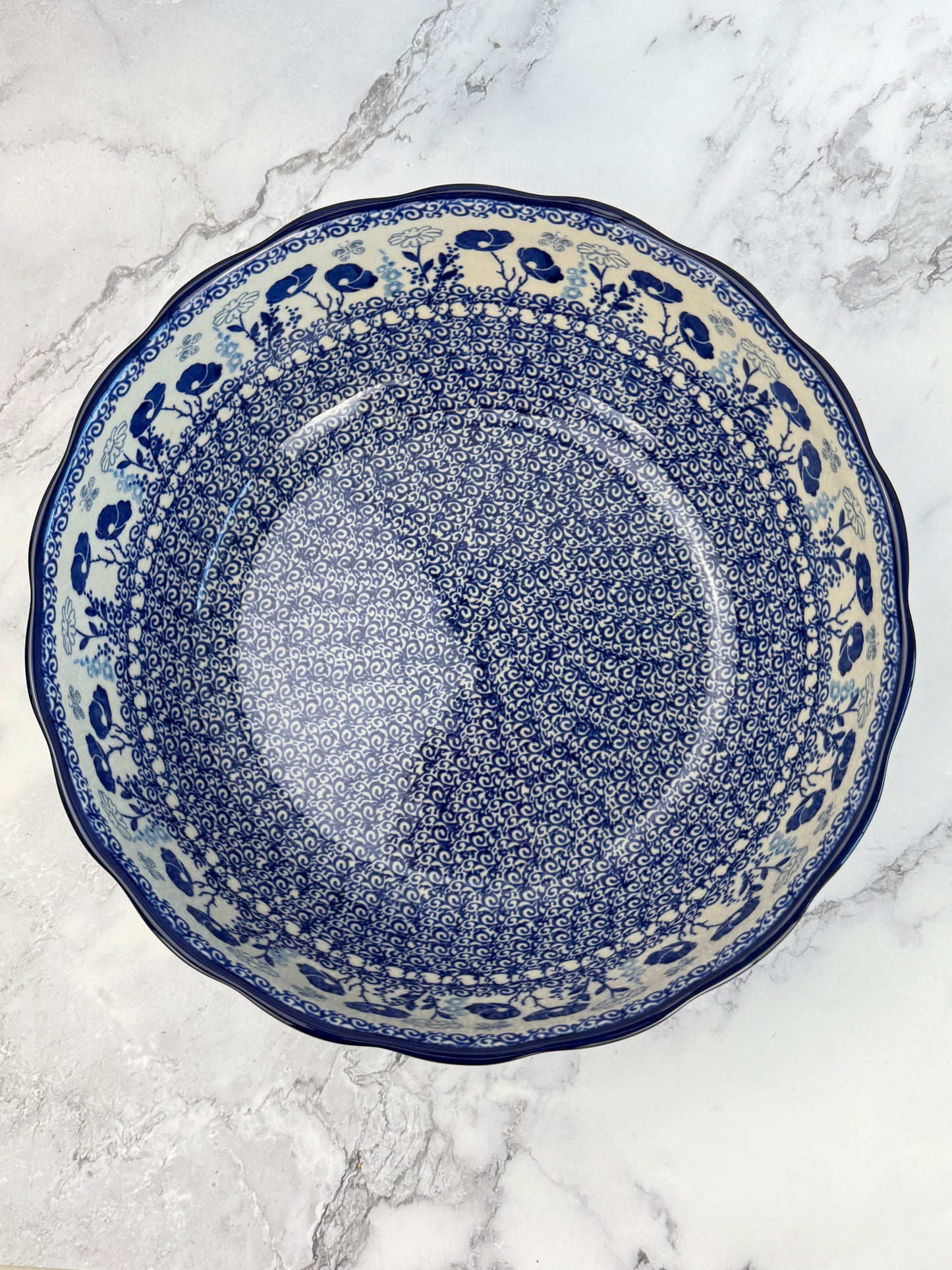 11" Wavy Serving Bowl - Shape 013 - Pattern 2902