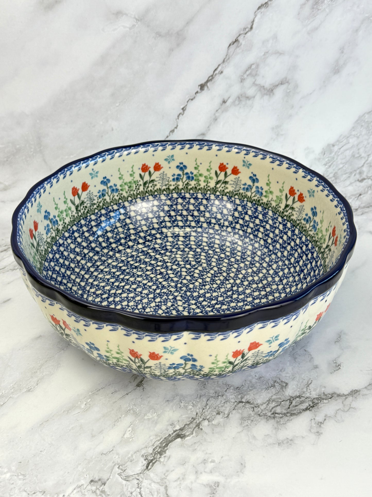 11" Wavy Serving Bowl - Shape 013 - Pattern 2903