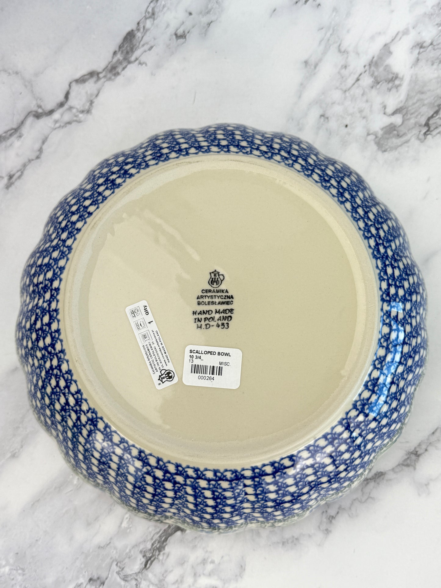 11" Wavy Serving Bowl - Shape 013 - Pattern 2903