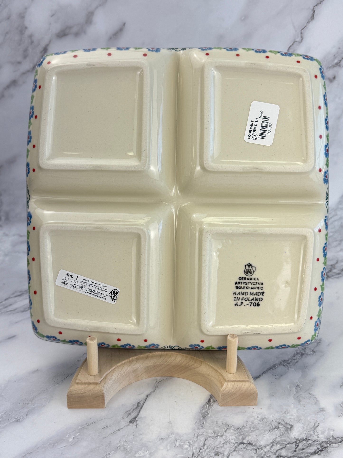 Divided Plate - Shape B40 - Pattern 2739