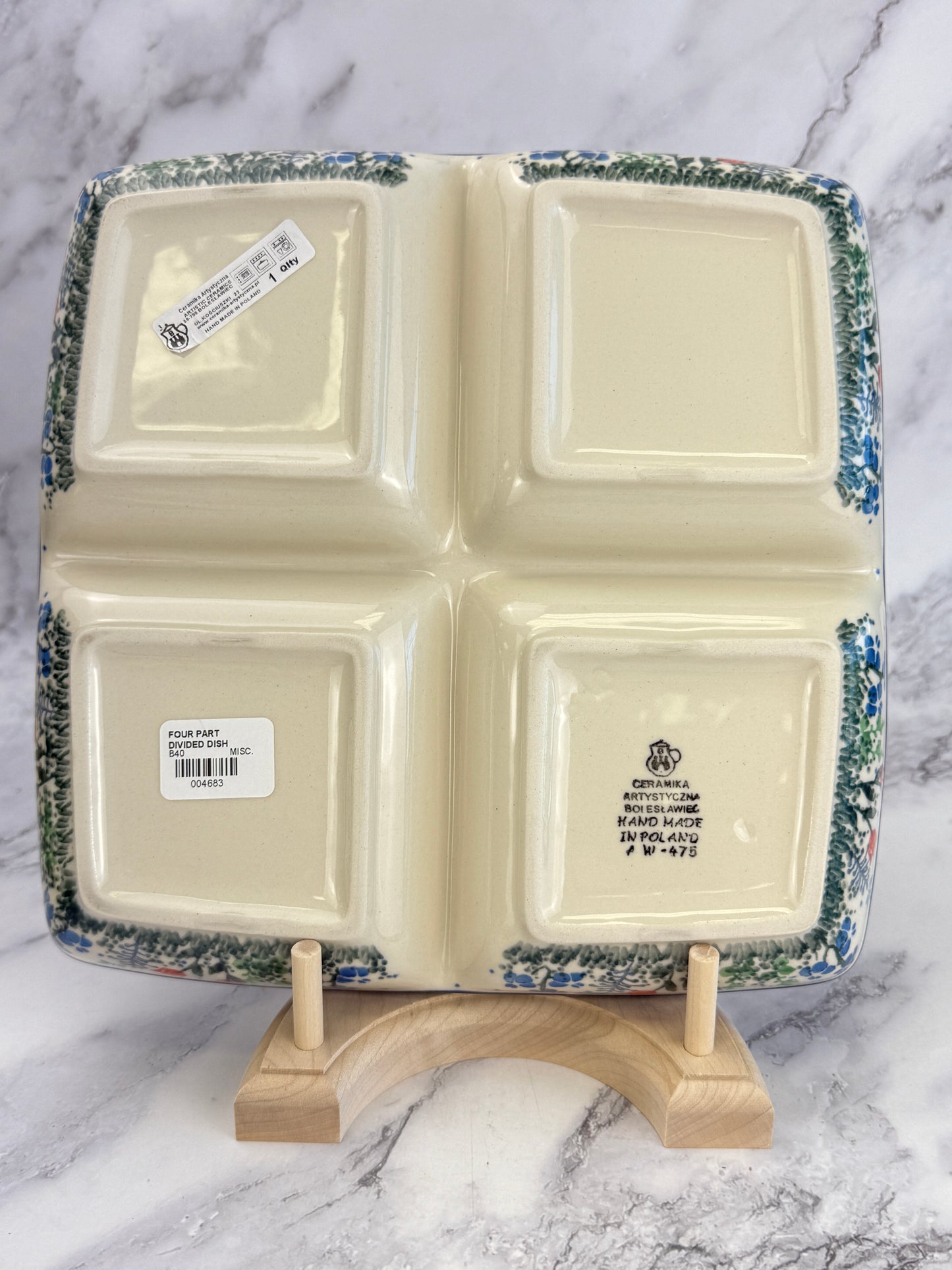 Divided Plate - Shape B40 - Pattern 2903