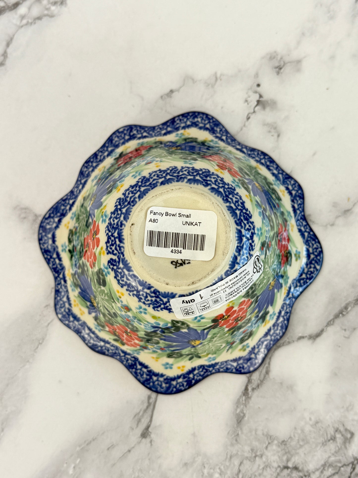 Small Flared Unikat Bowl - Shape A80 - Pattern U5156