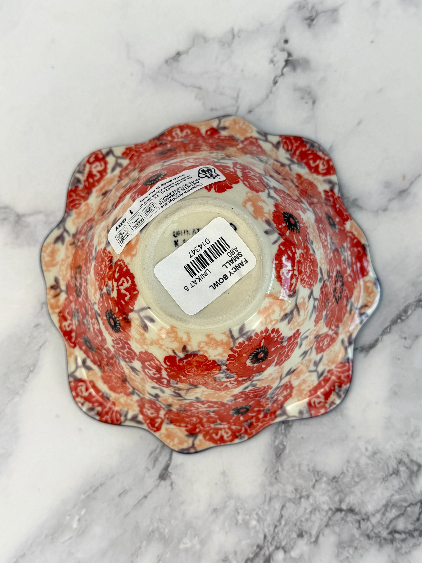 SALE Small Flared Unikat Bowl - Shape A80 - Pattern U5080